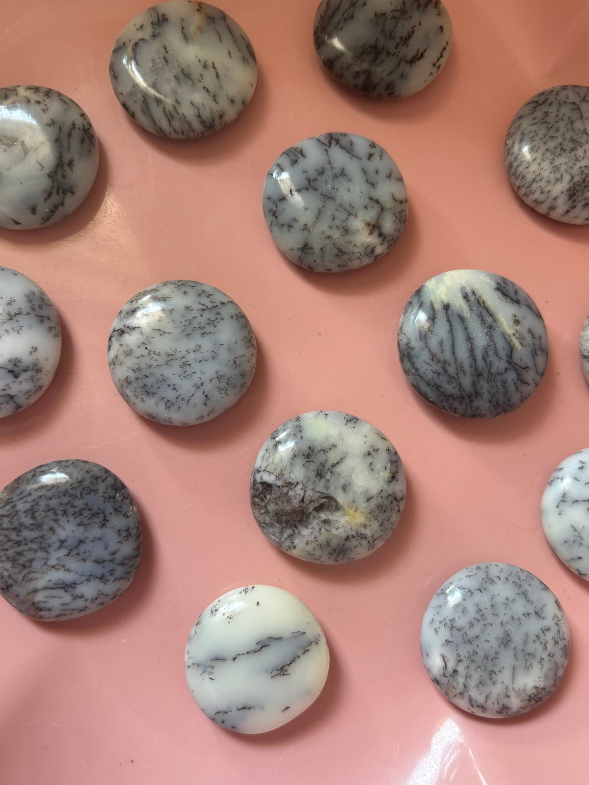 Mini Dendritic Opal Flat Stone