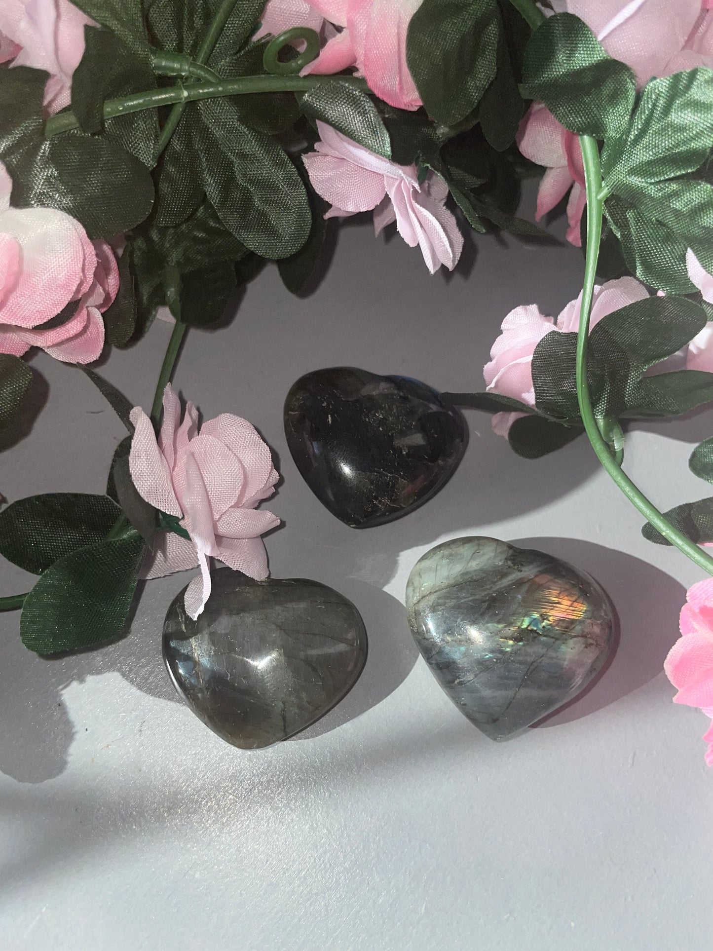 Labradorite Heart