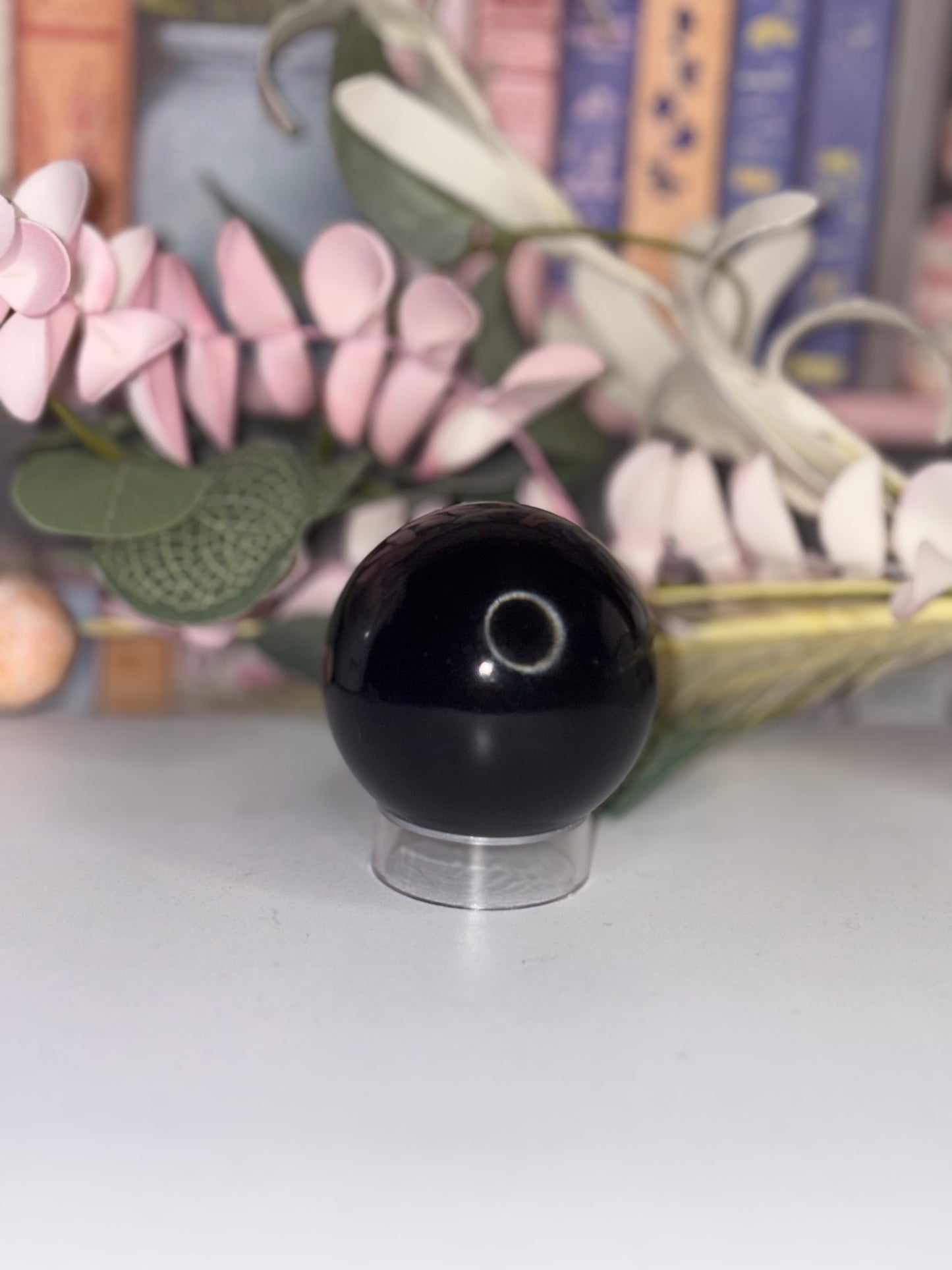 Obsidian Crystal Sphere