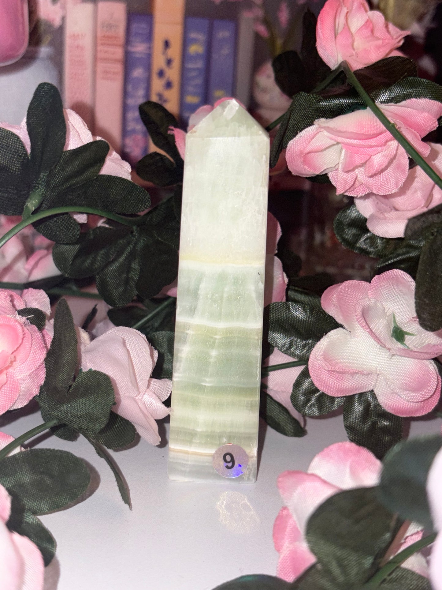 Pistachio Calcite Tower - Piece 9
