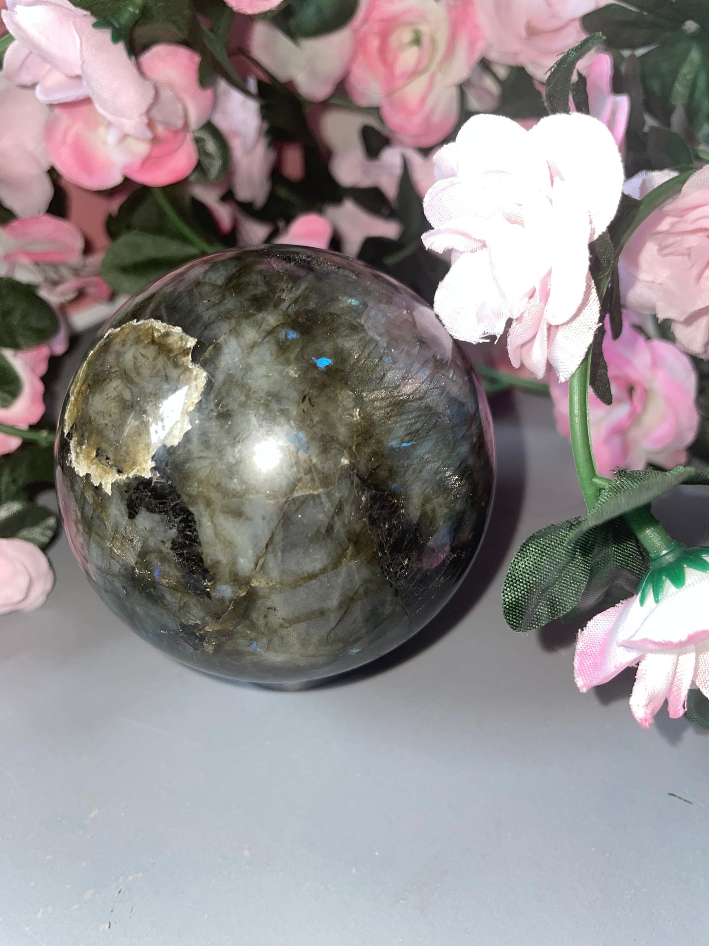 Labradorite Sphere From Madagascar