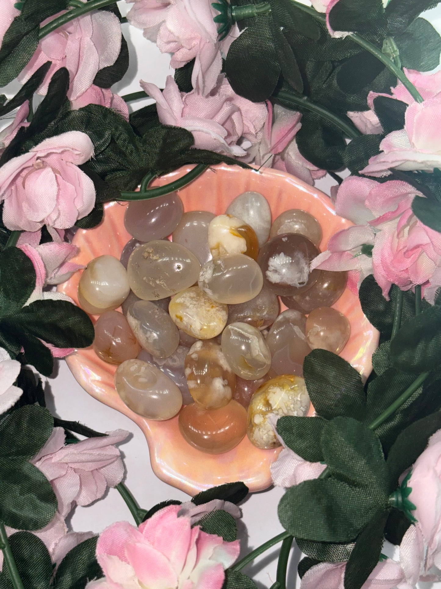 Flower Agate Tumble