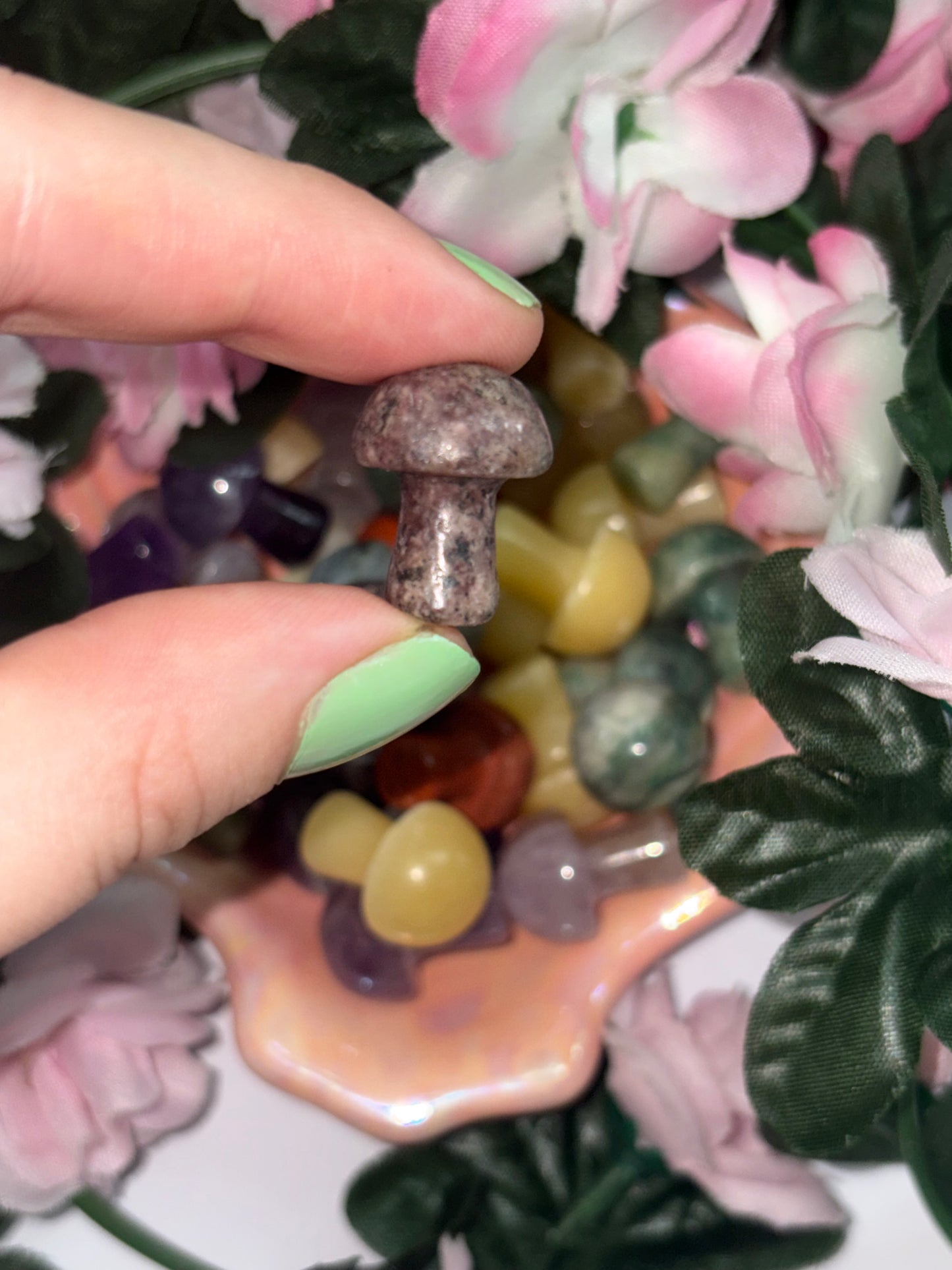 Mini Lepidolite Mushroom