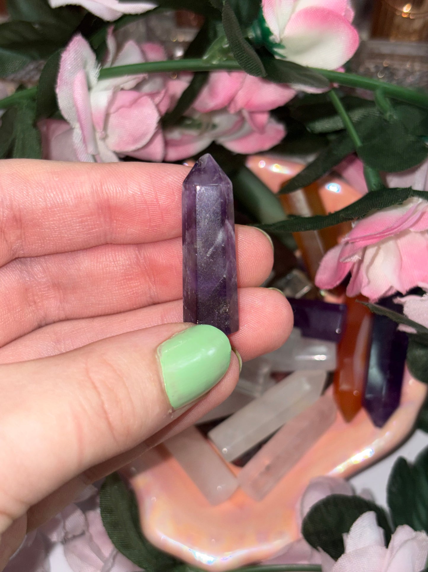 Mini Amethyst Crystal Tower Point