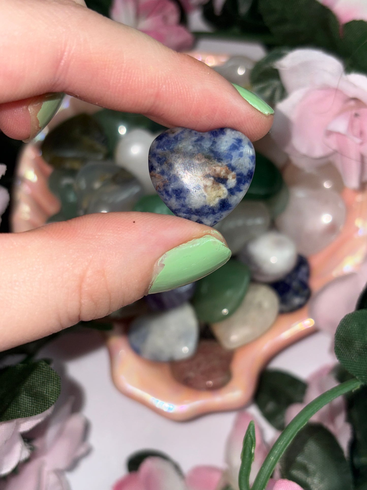 Mini Sodalite Heart