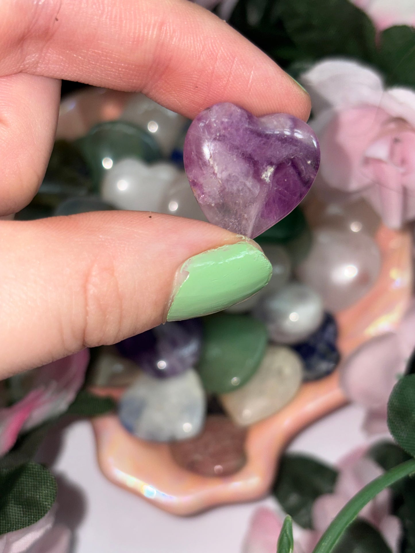 Mini Amethyst Heart