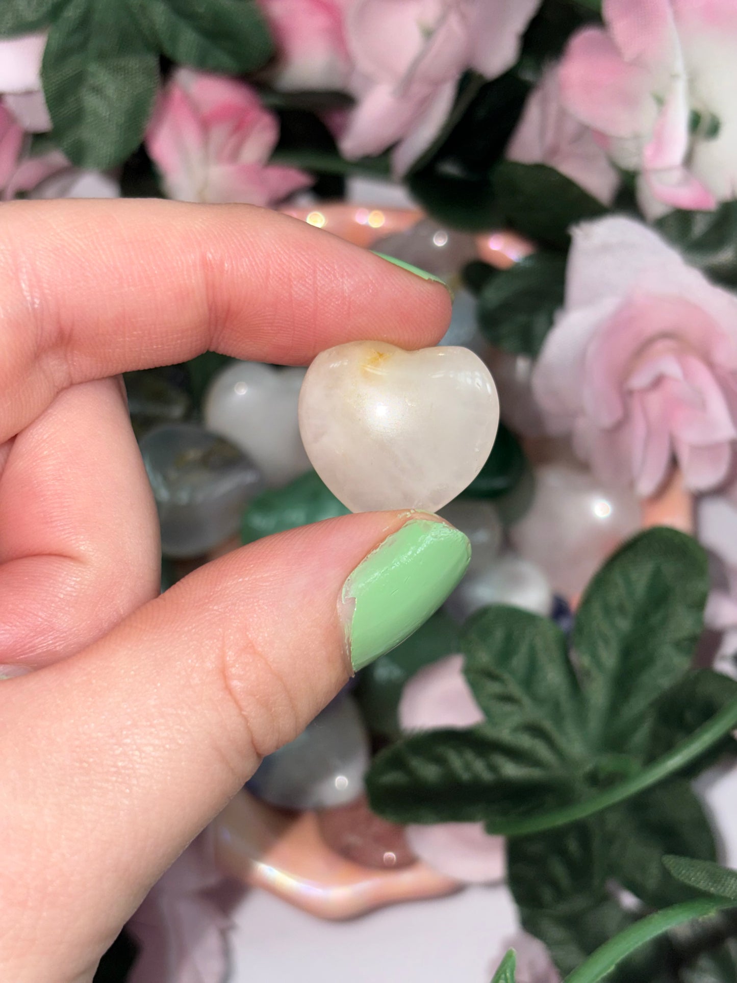 Clear Quartz Mini Heart