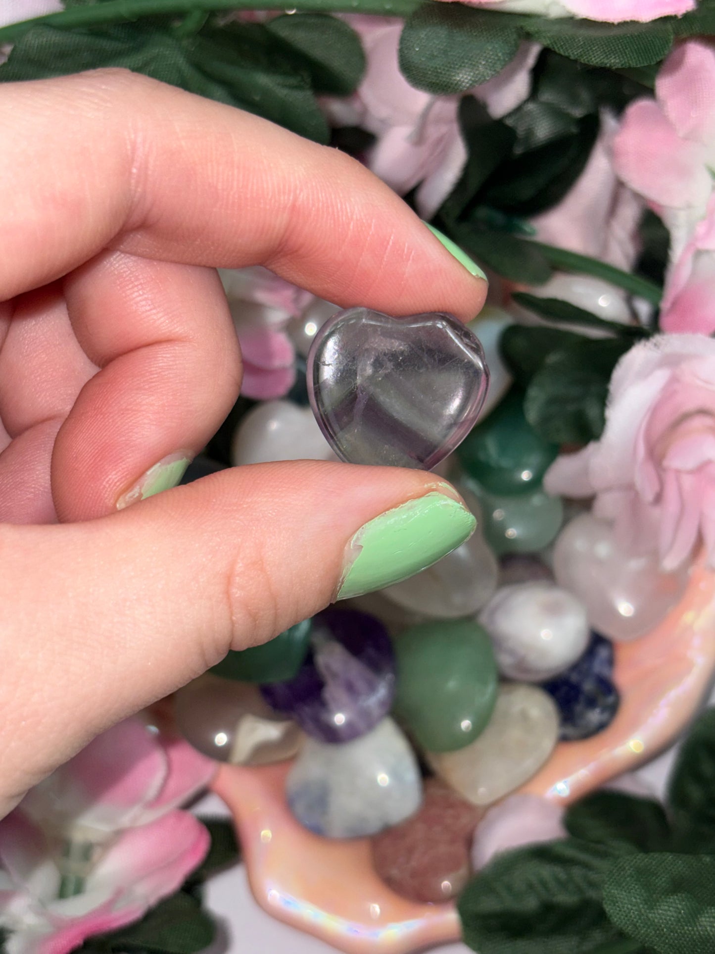 Mini Fluorite Heart