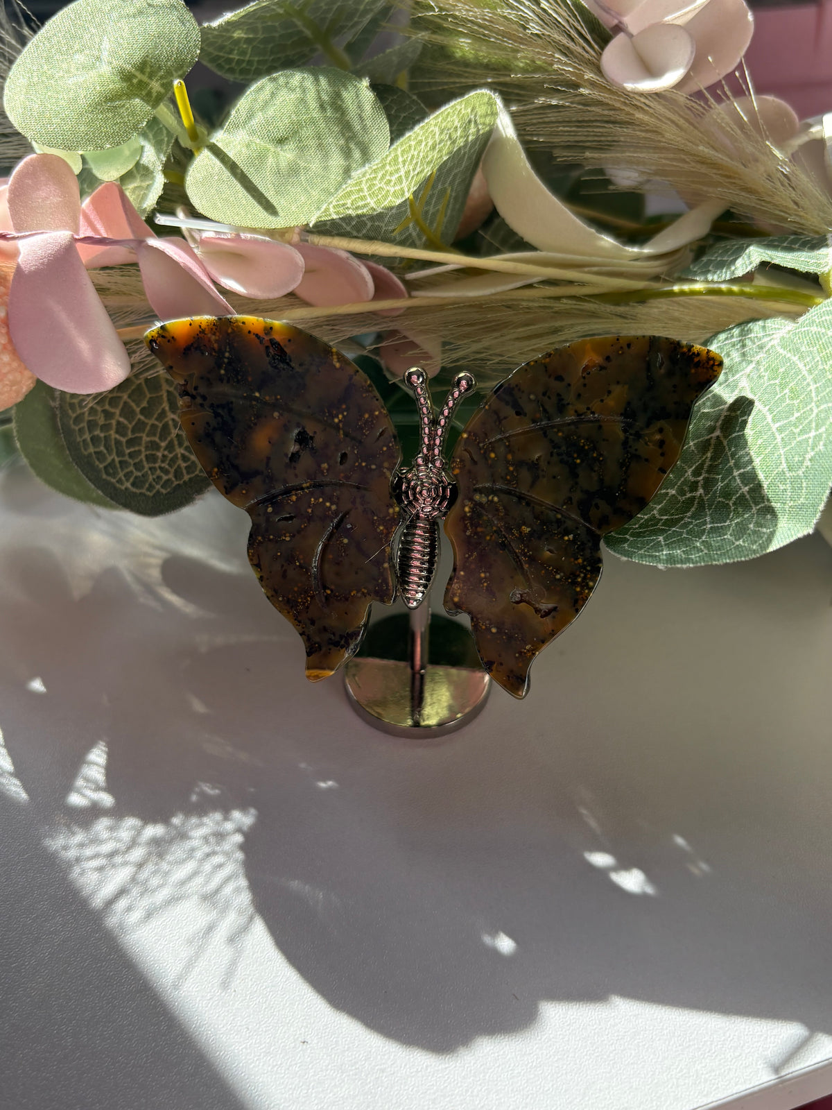Dendritic Agate Butterfly Crystal