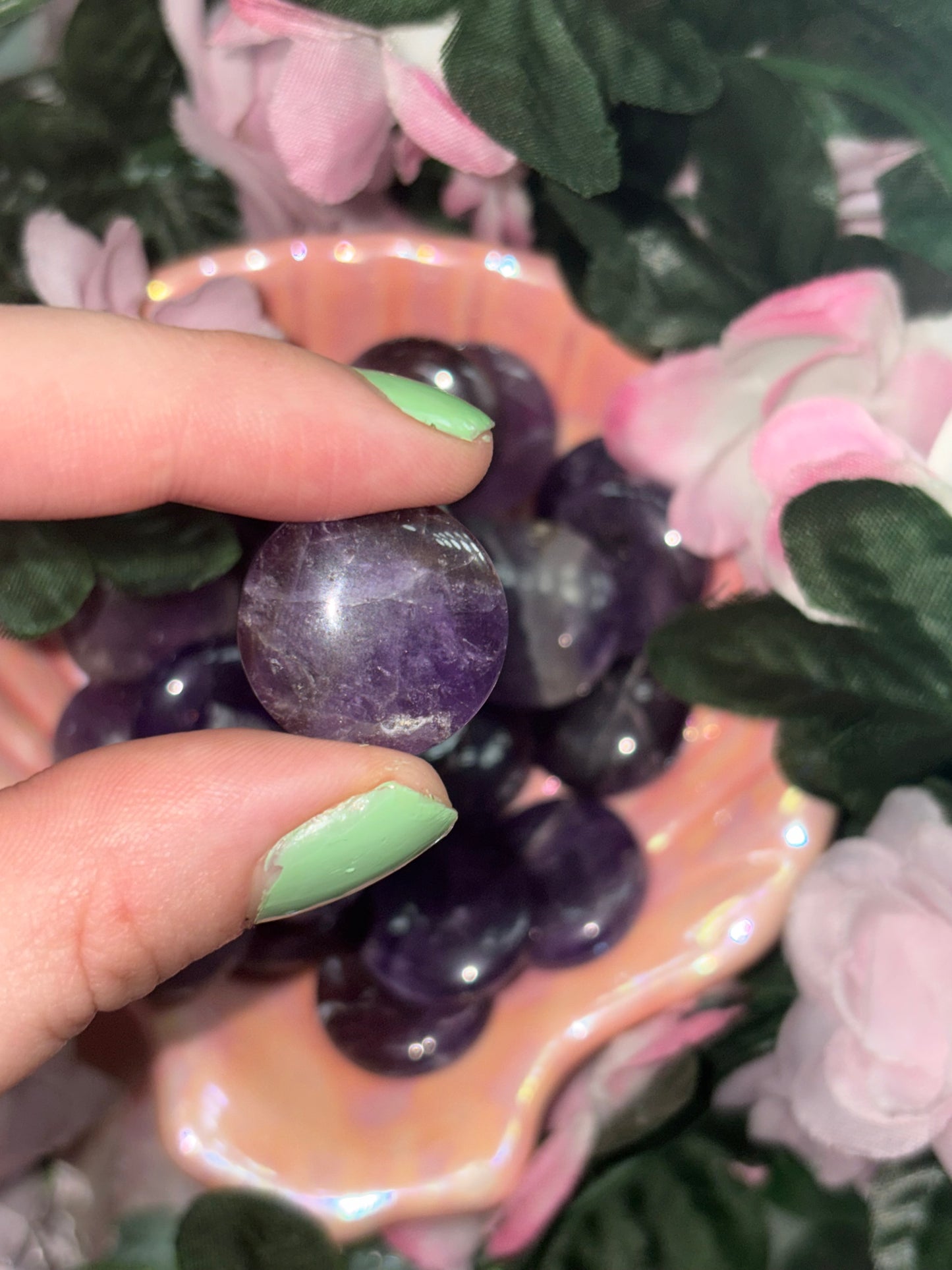 Mini Amethyst Palm Stone