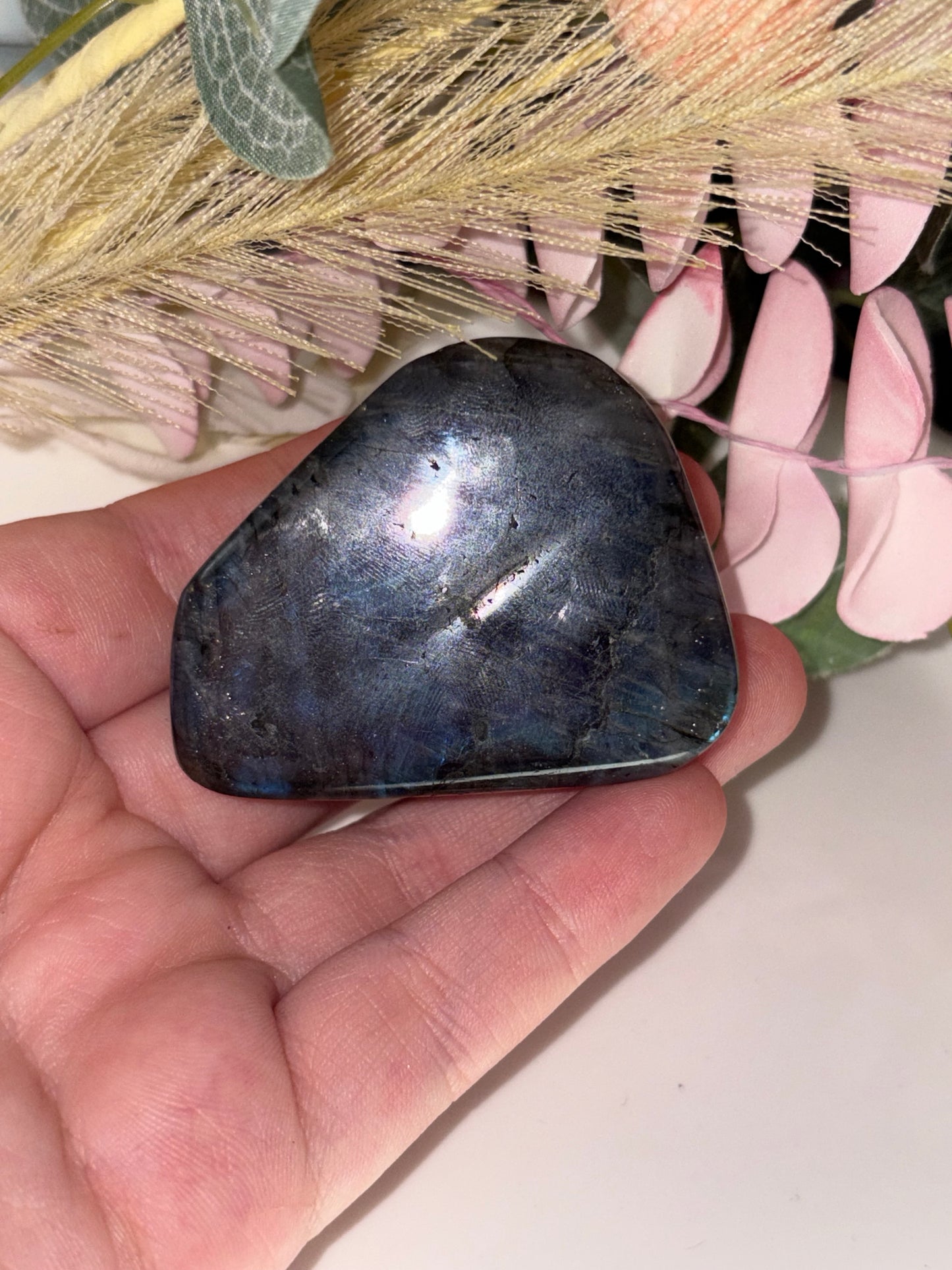 Labradorite Freeform Pieces (Purple/Blue Flashes) - From Madagascar
