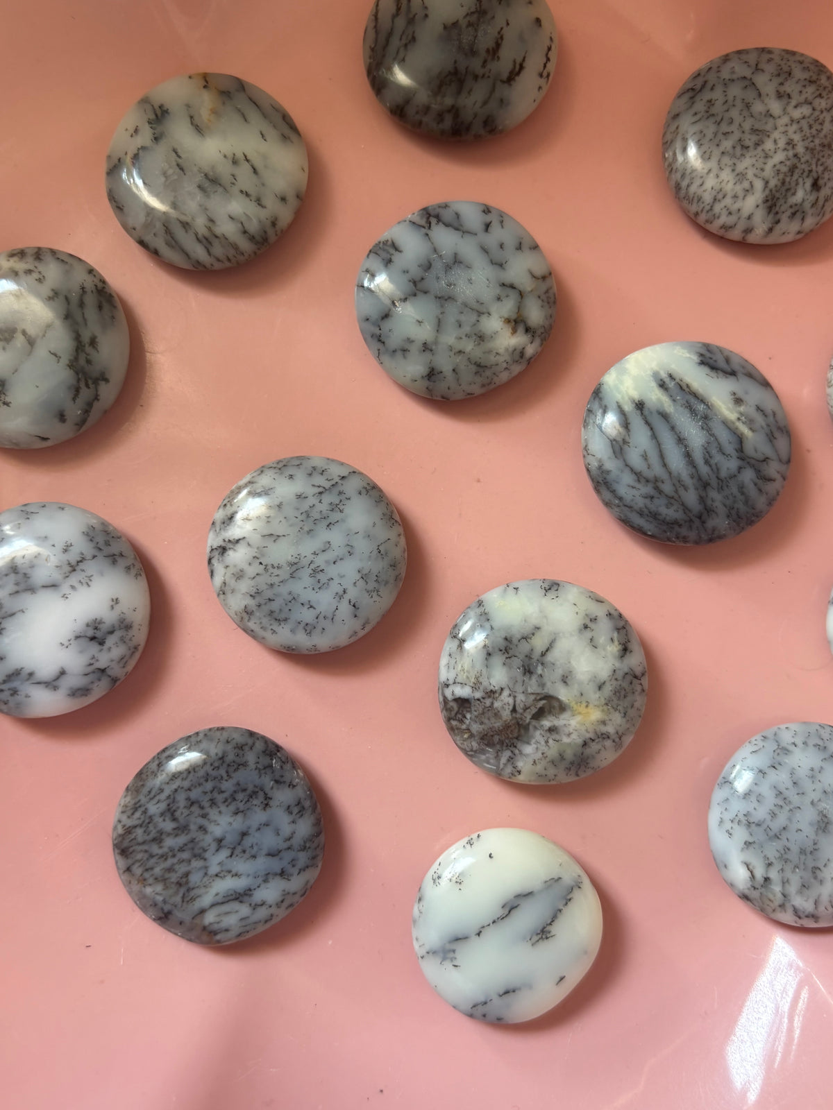 Mini Dendritic Opal Flat Stone