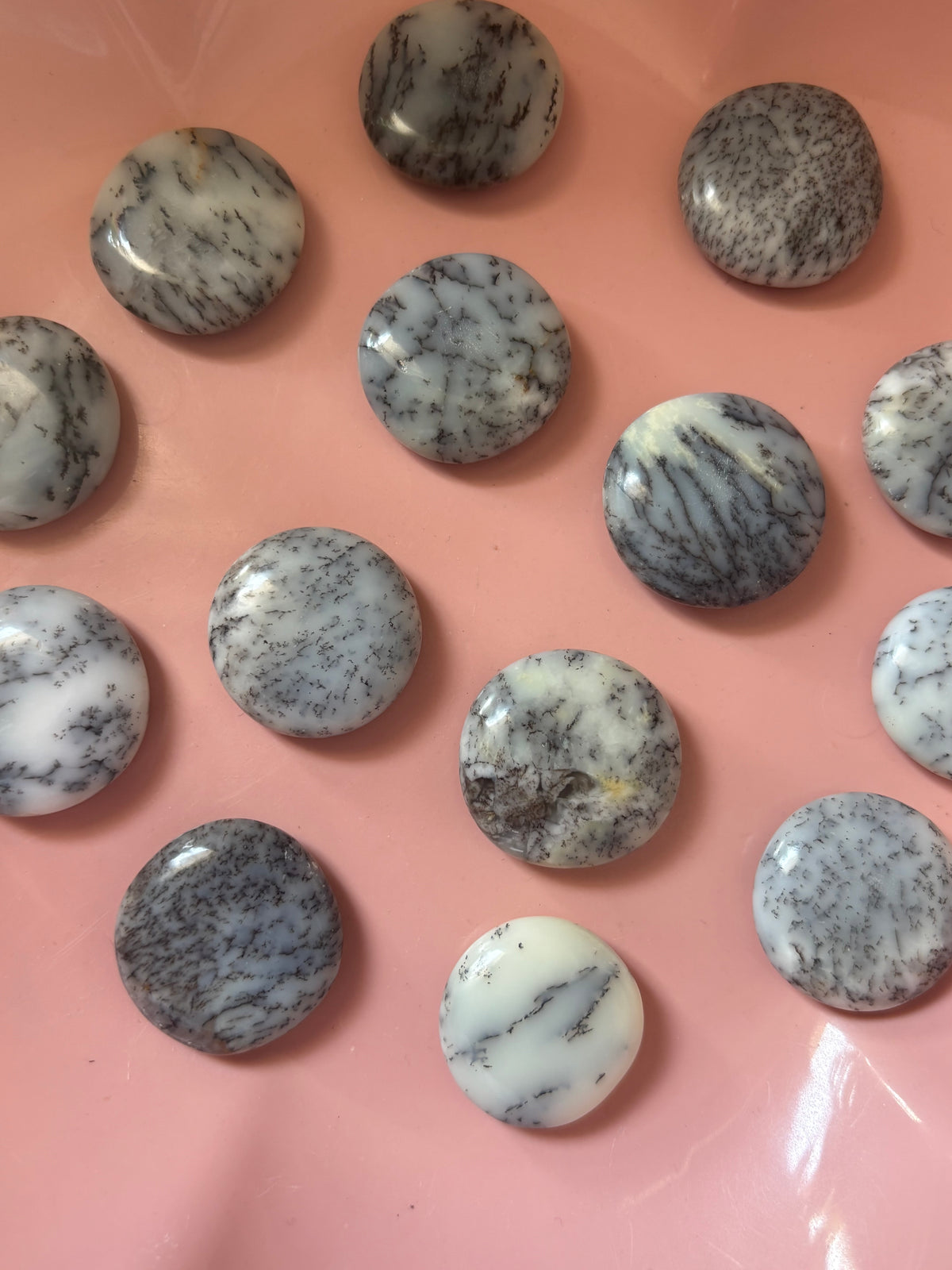 Mini Dendritic Opal Flat Stone