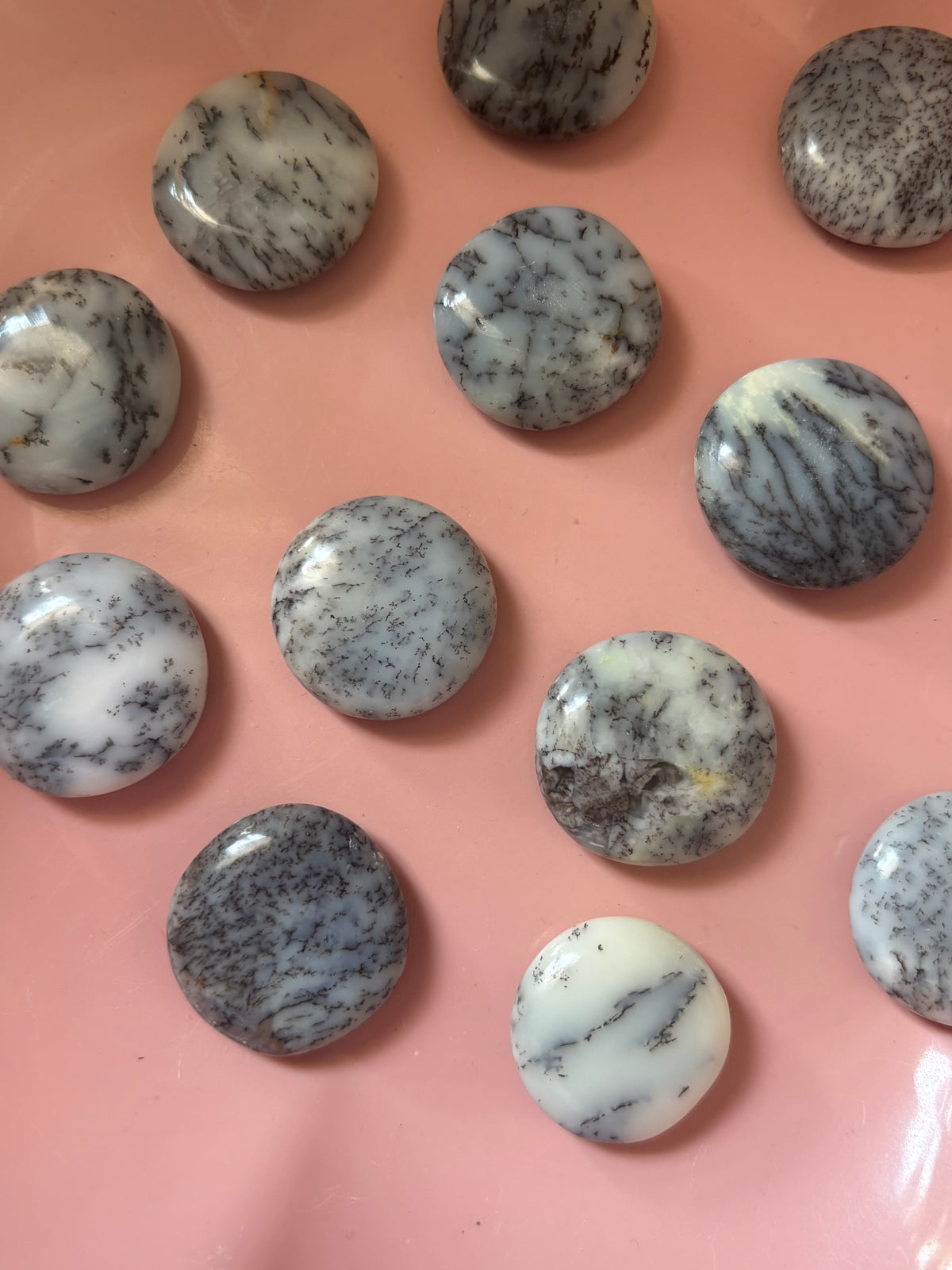Mini Dendritic Opal Flat Stone