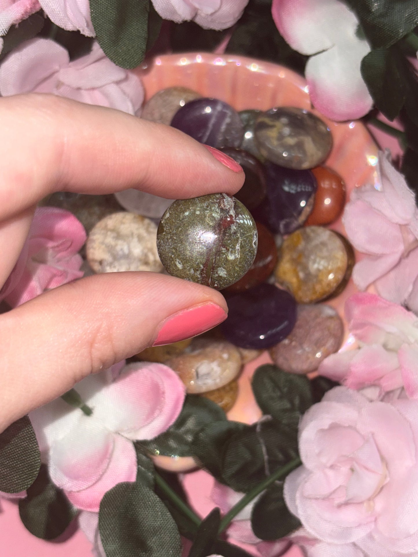 Bloodstone Mini Palm Stone