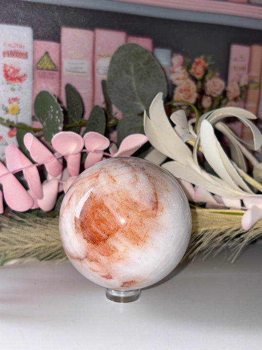 Fire Quartz Crystal Sphere
