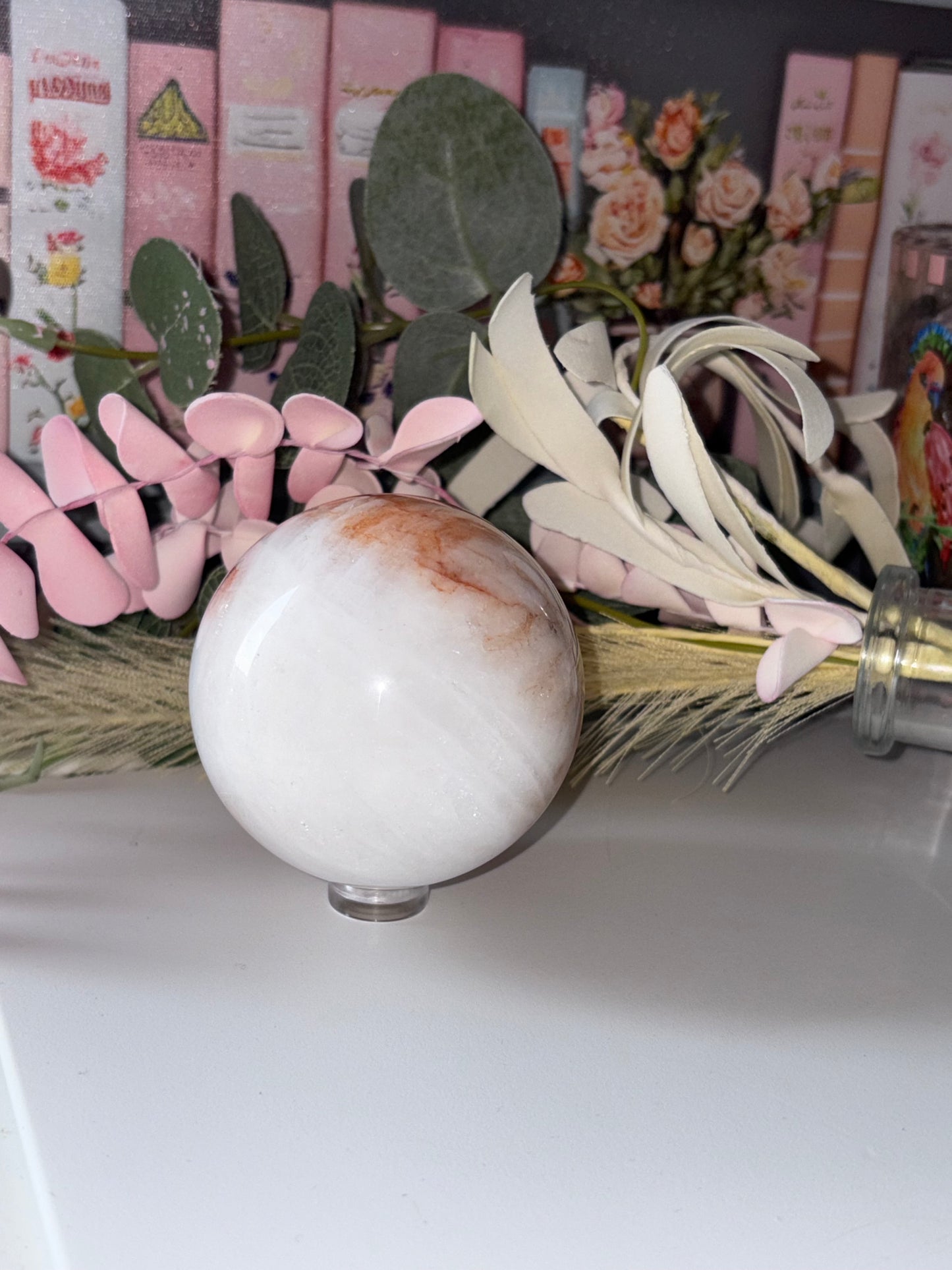 Fire Quartz Crystal Sphere