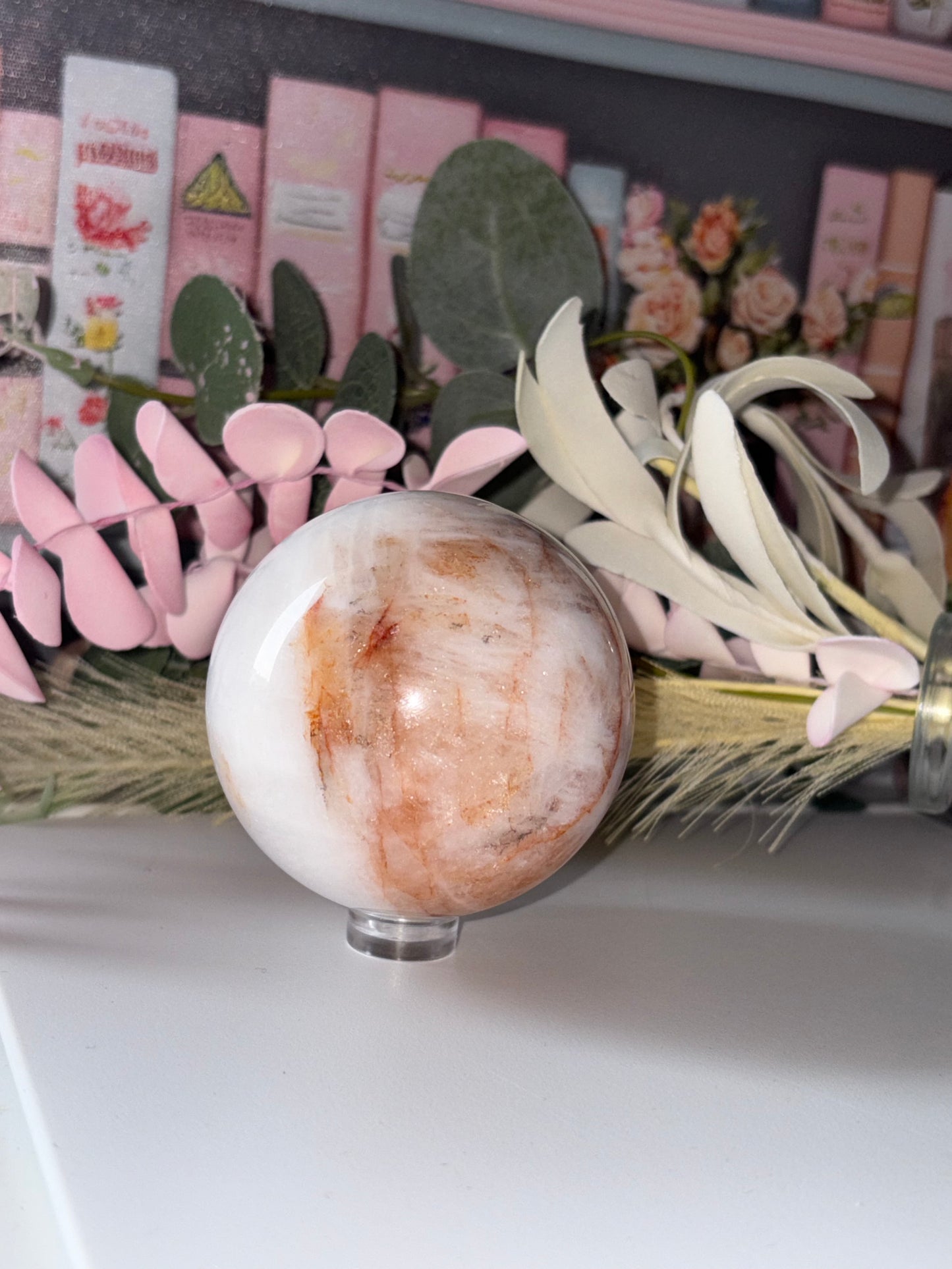 Fire Quartz Crystal Sphere