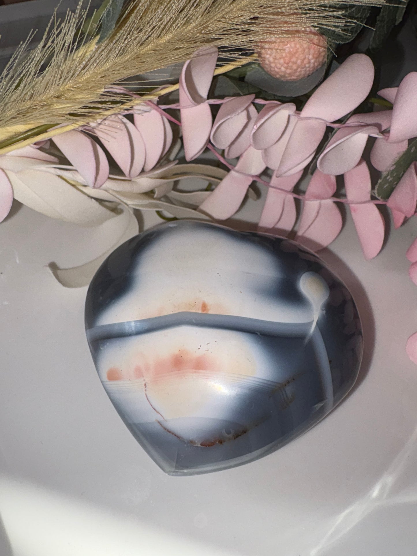 Orca Agate Hearts From Madagascar