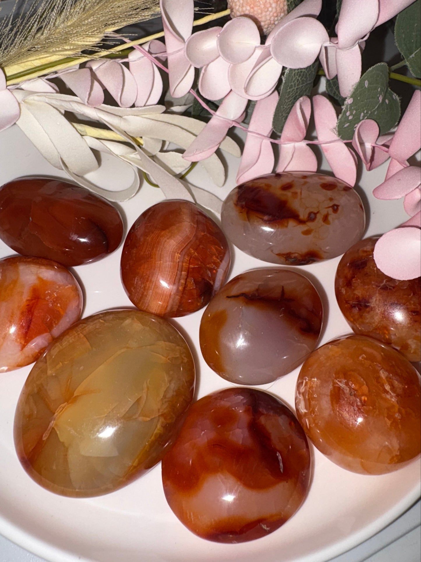 Carnelian Palm Stone from Madagascar