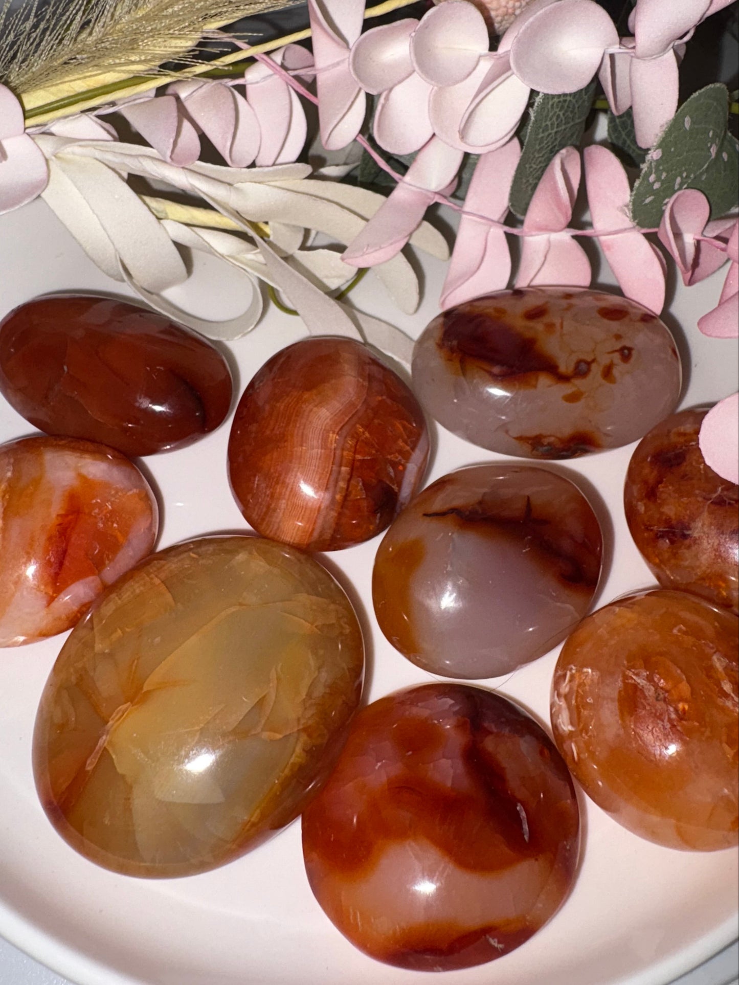 Carnelian Palm Stone from Madagascar