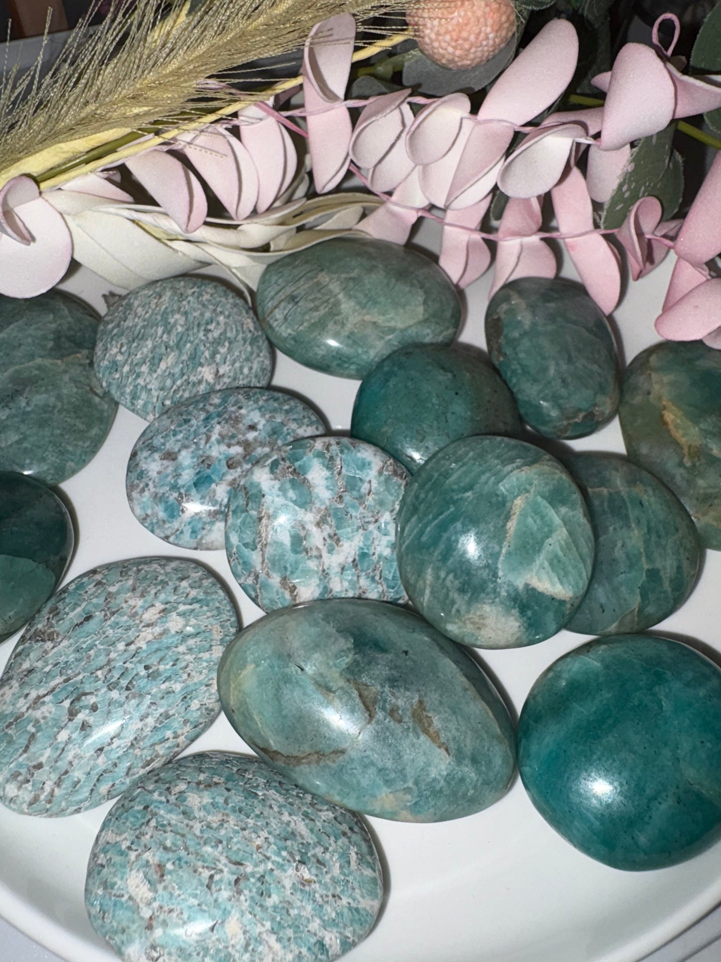 Amazonite Palm Stone