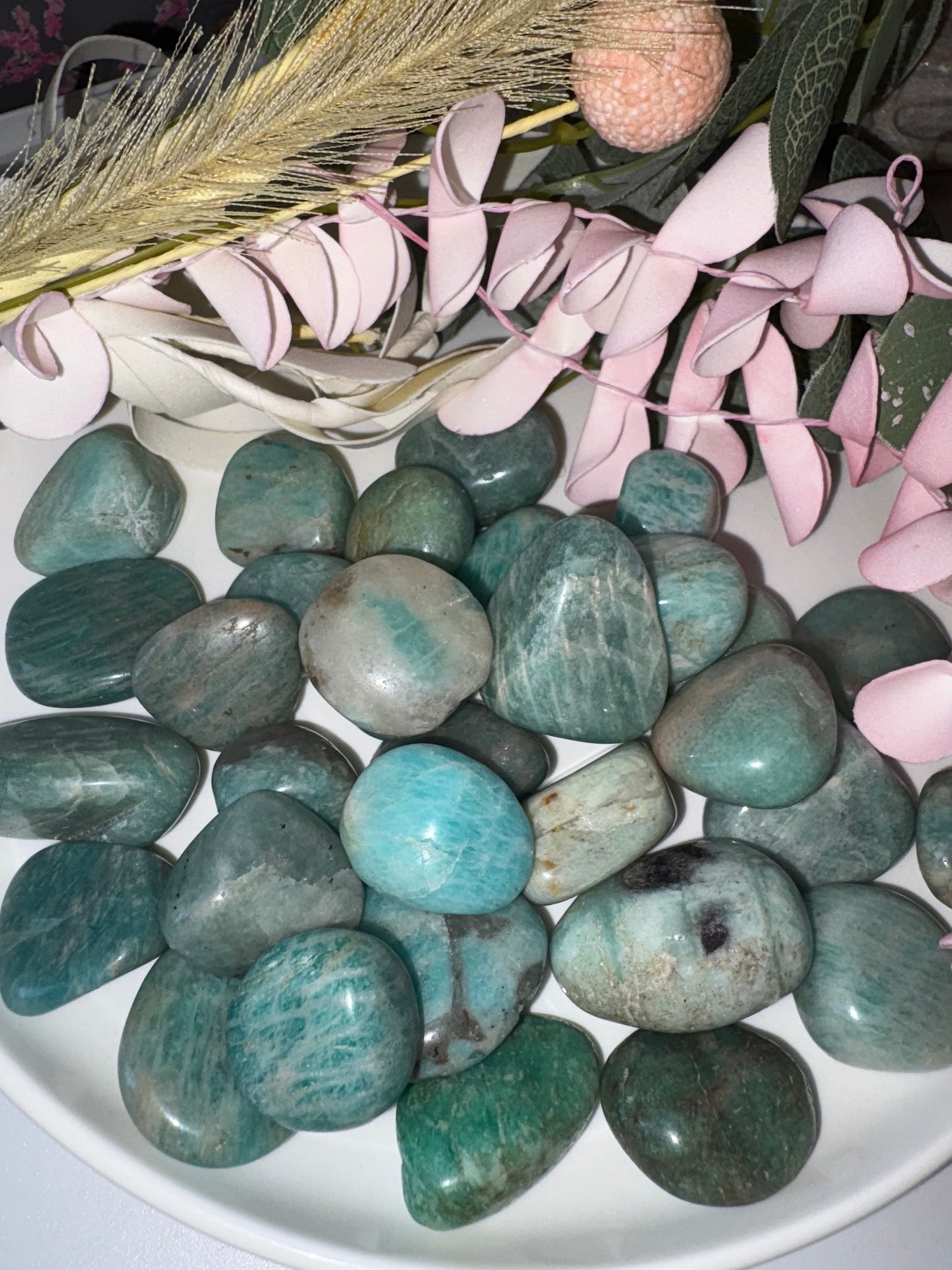 Amazonite & Smoky Quartz Tumble From USA