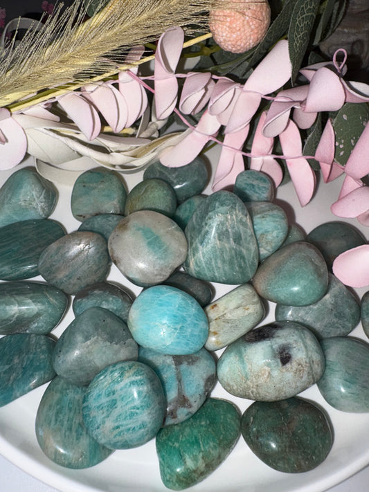 Amazonite & Smoky Quartz Tumble From USA