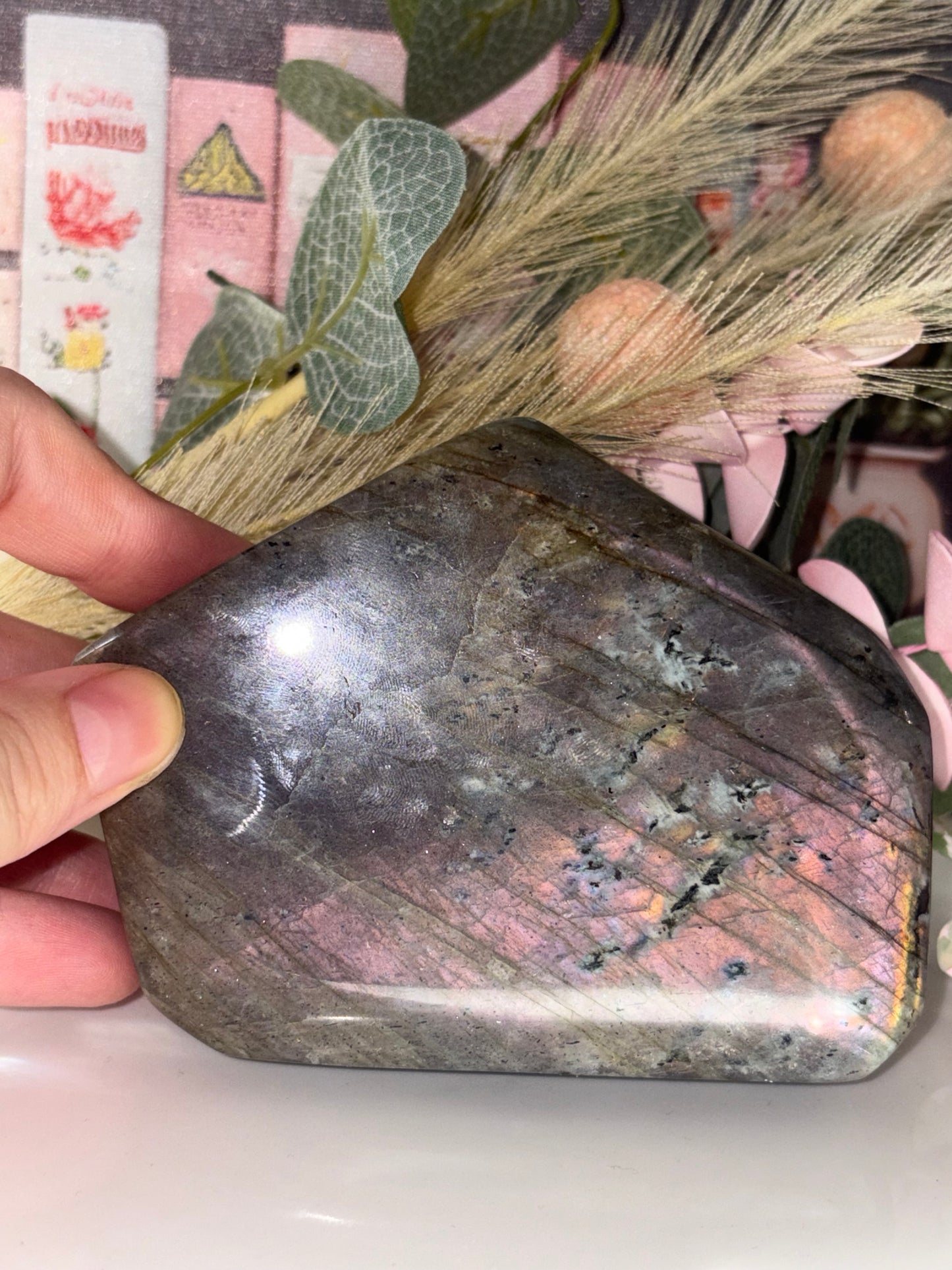 Labradorite Freeform Pieces (Purple/Blue Flashes) - From Madagascar