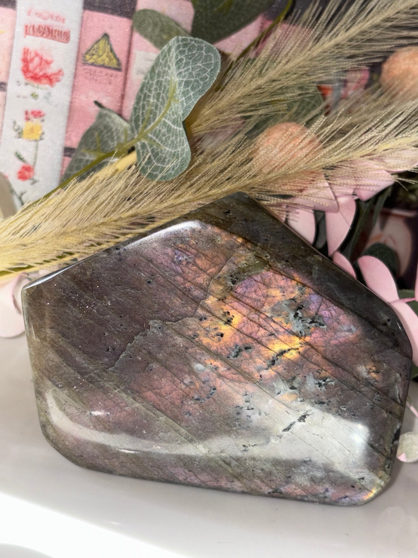 Labradorite Freeform Pieces (Purple/Blue Flashes) - From Madagascar