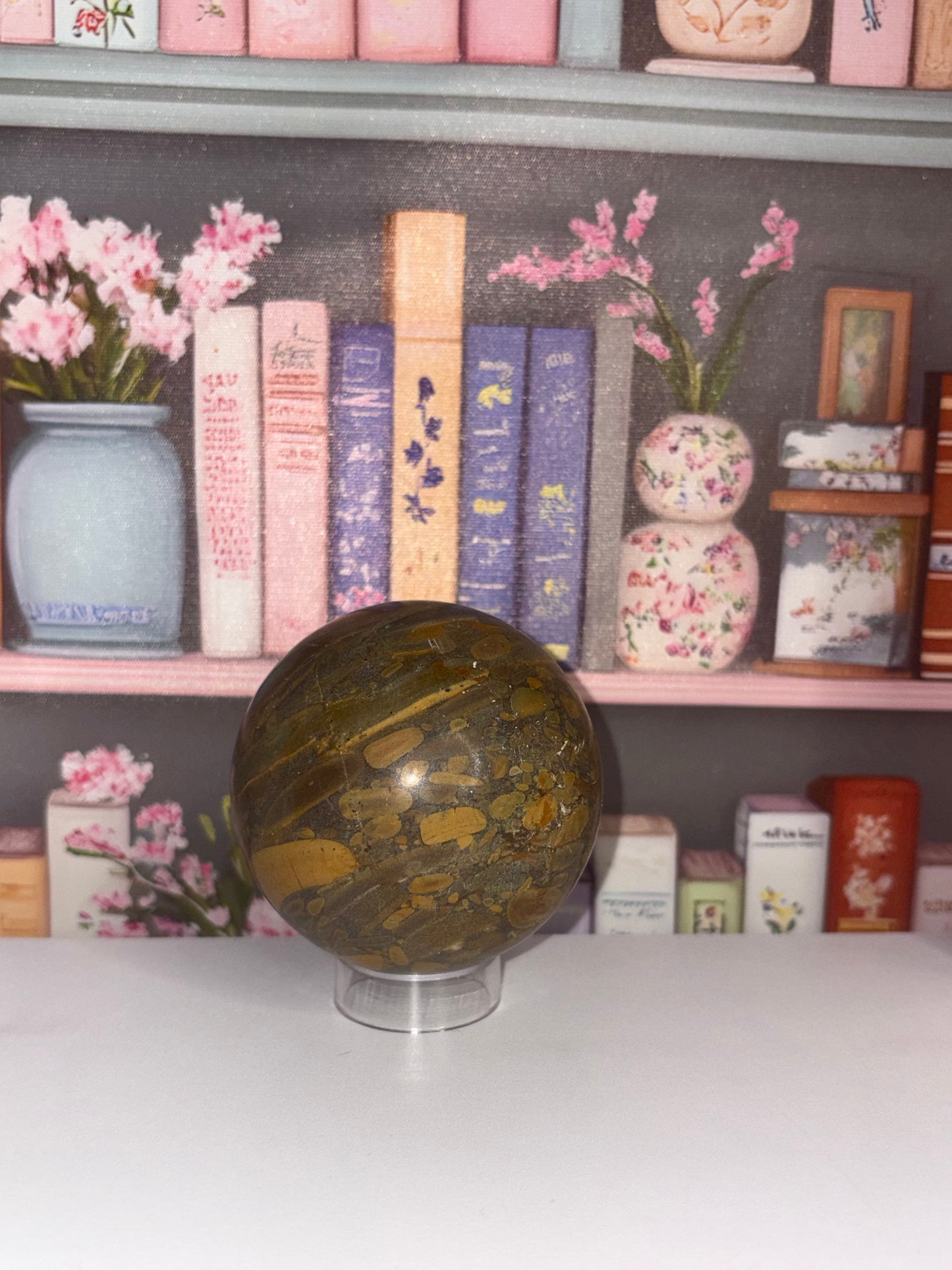 Fruit Jasper Sphere
