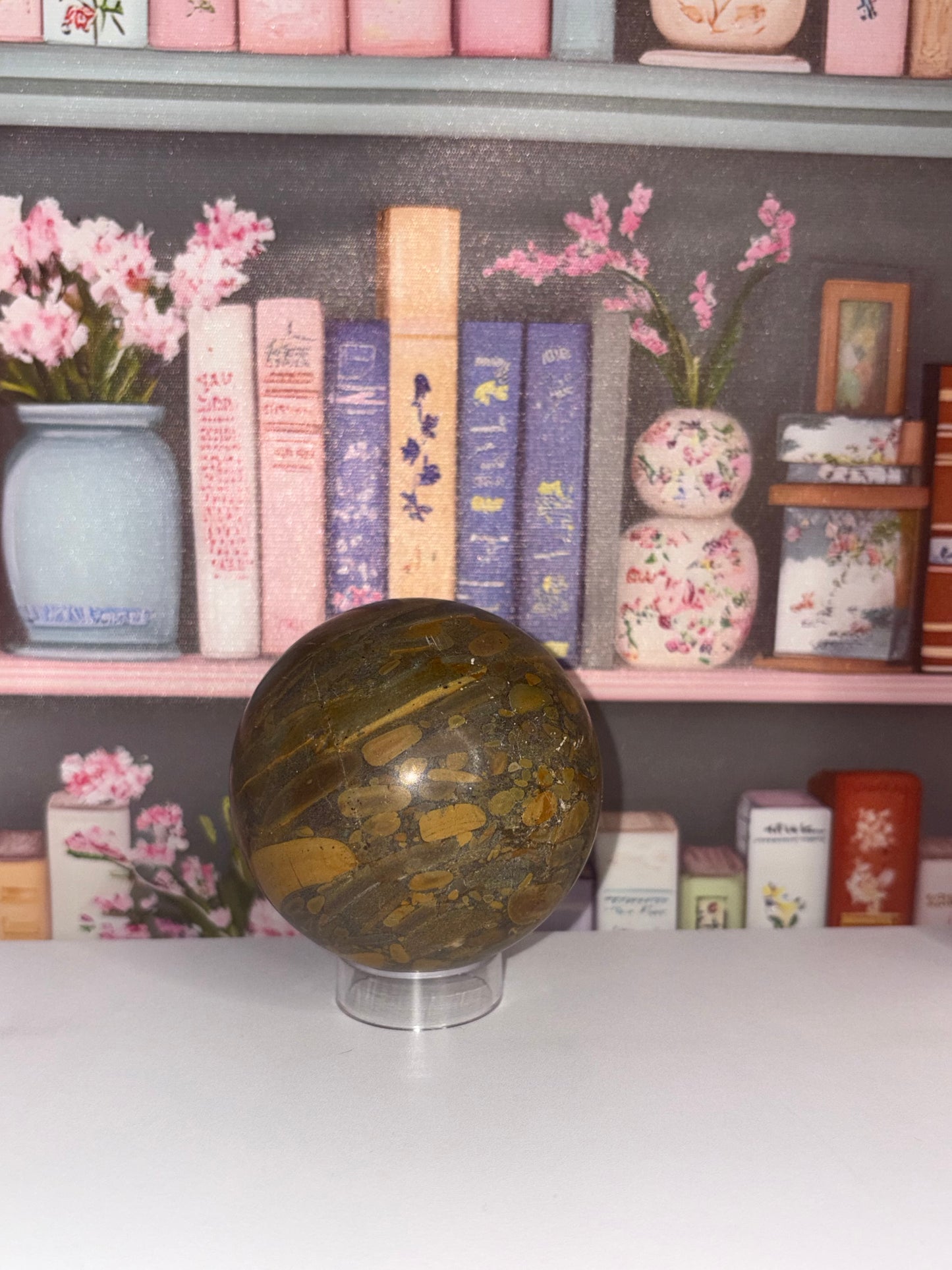 Fruit Jasper Sphere