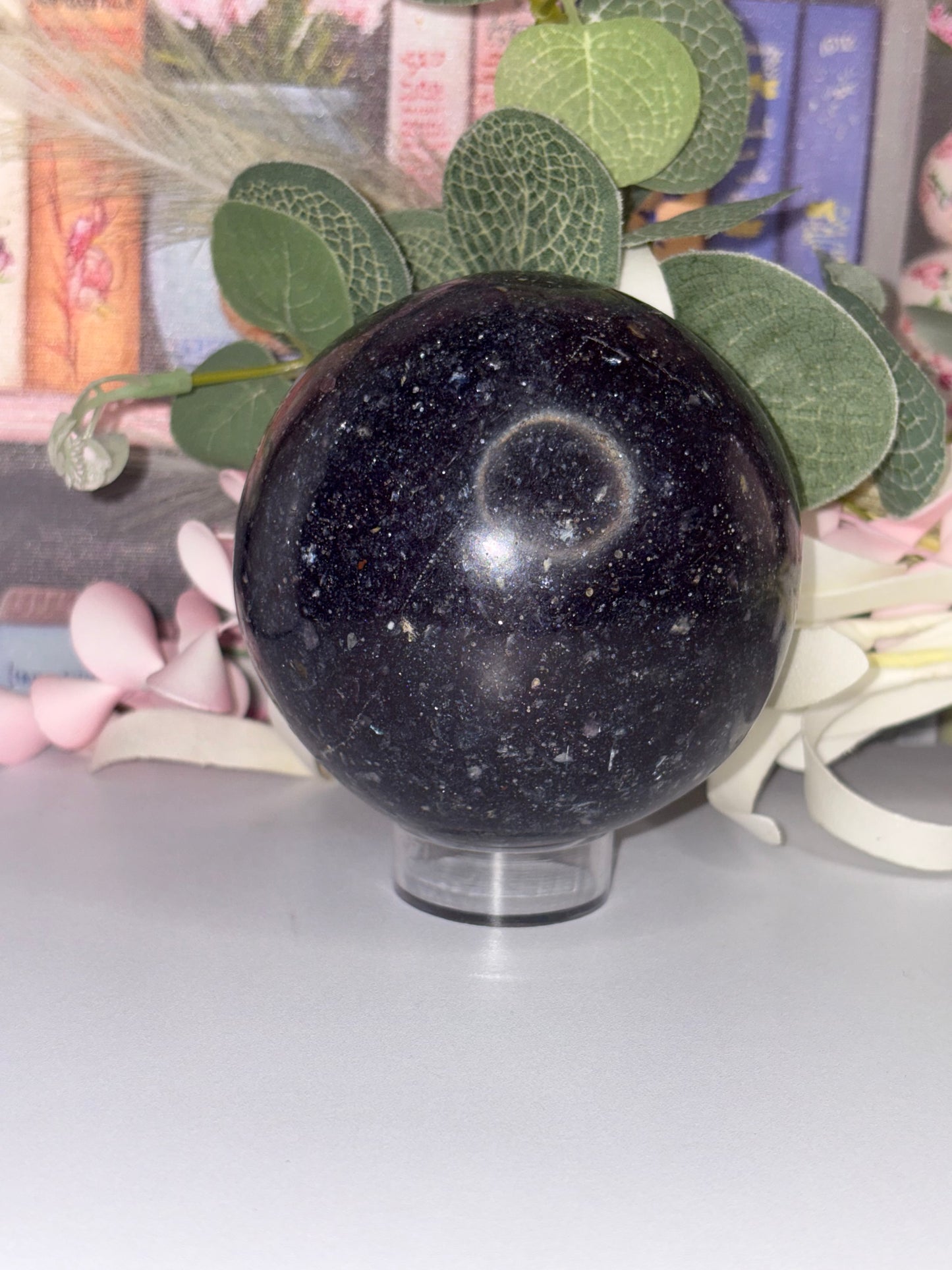 Dreamy Golden Lepidolite Sphere From Brazil