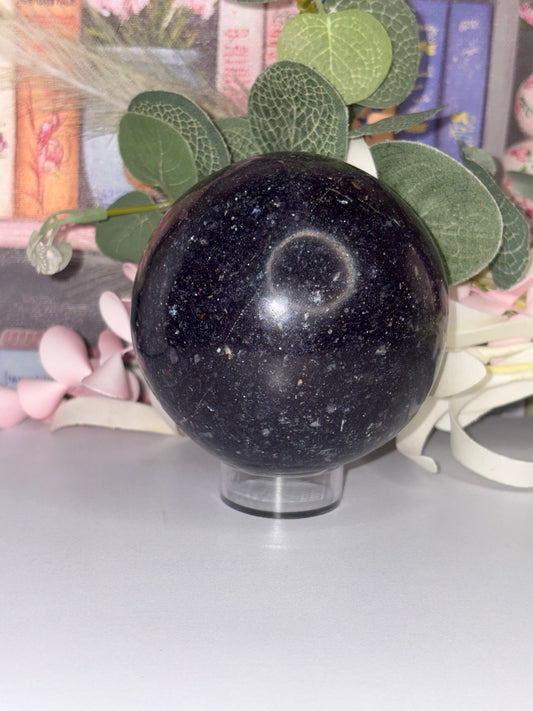 Dreamy Golden Lepidolite Sphere From Brazil
