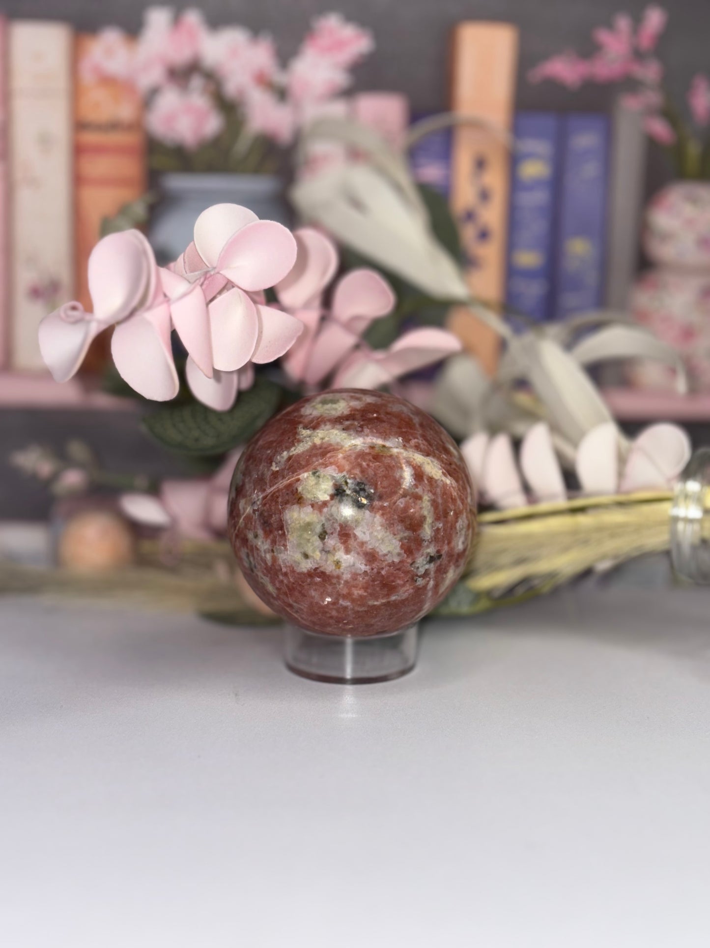 Plum Blossom Jade Sphere