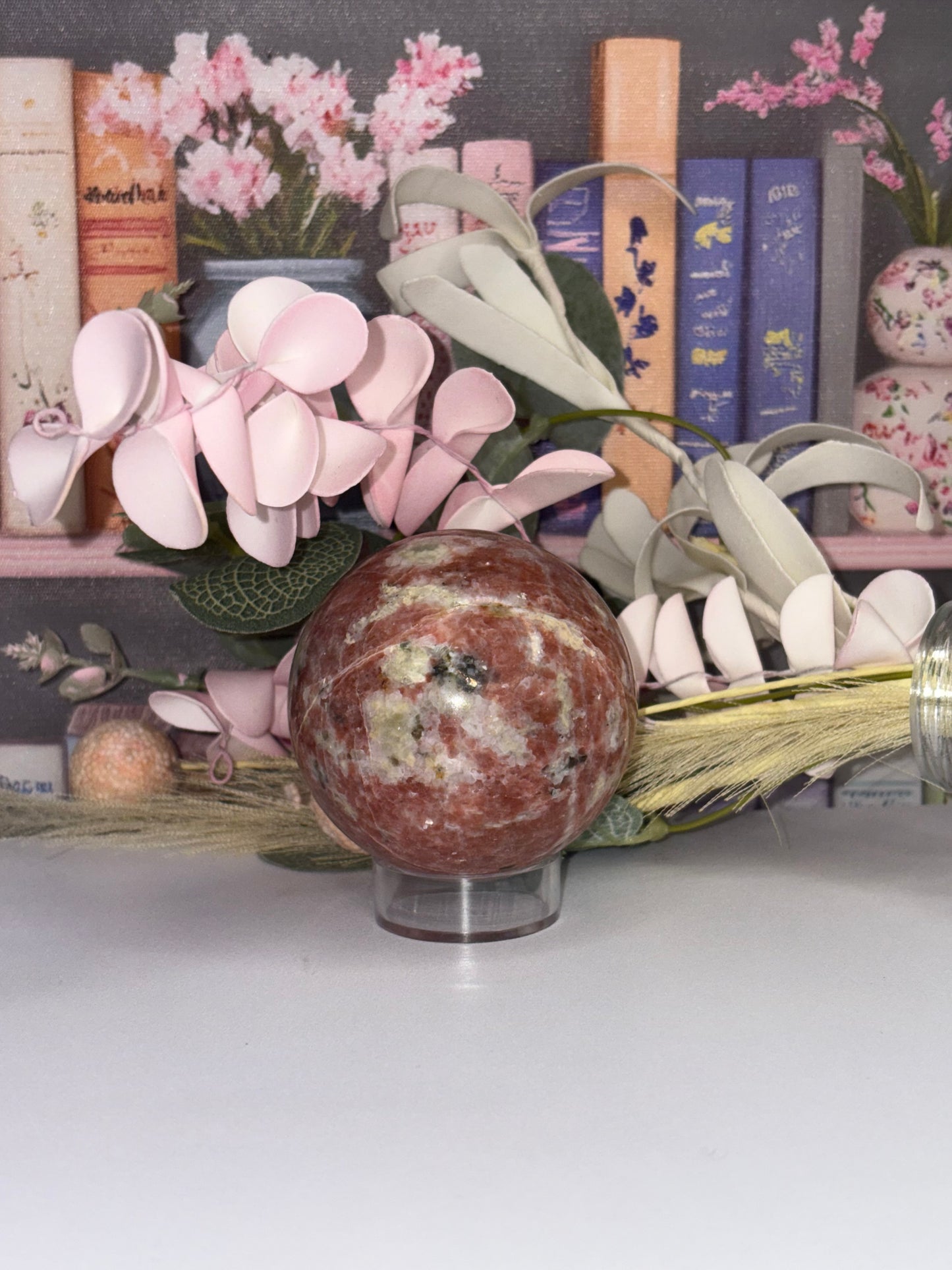 Plum Blossom Jade Sphere