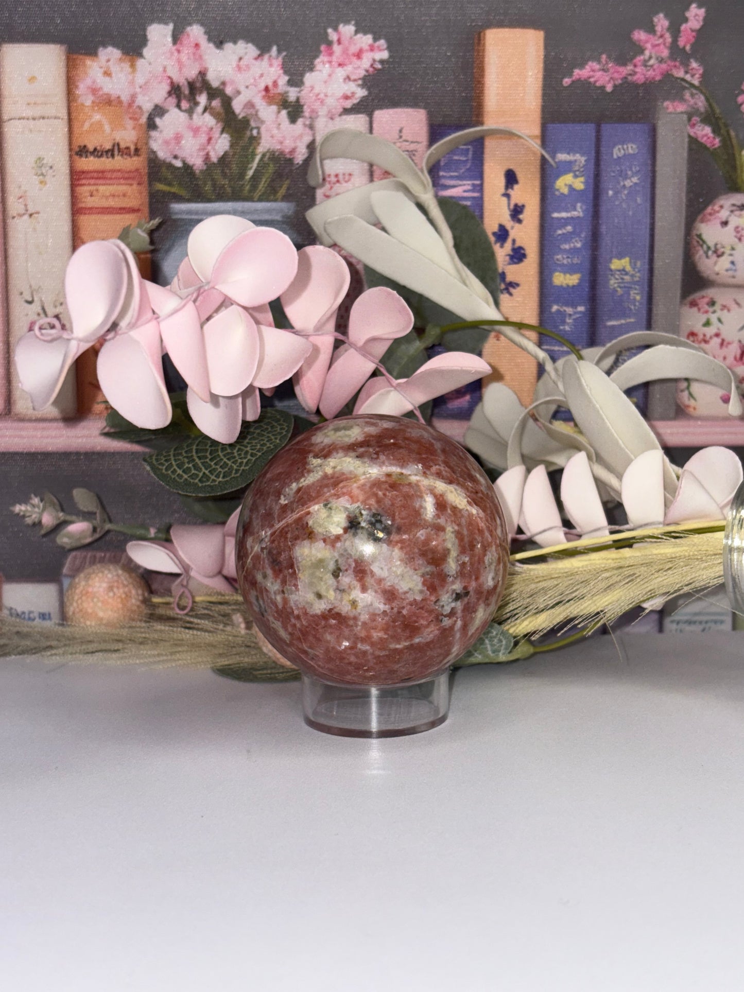 Plum Blossom Jade Sphere