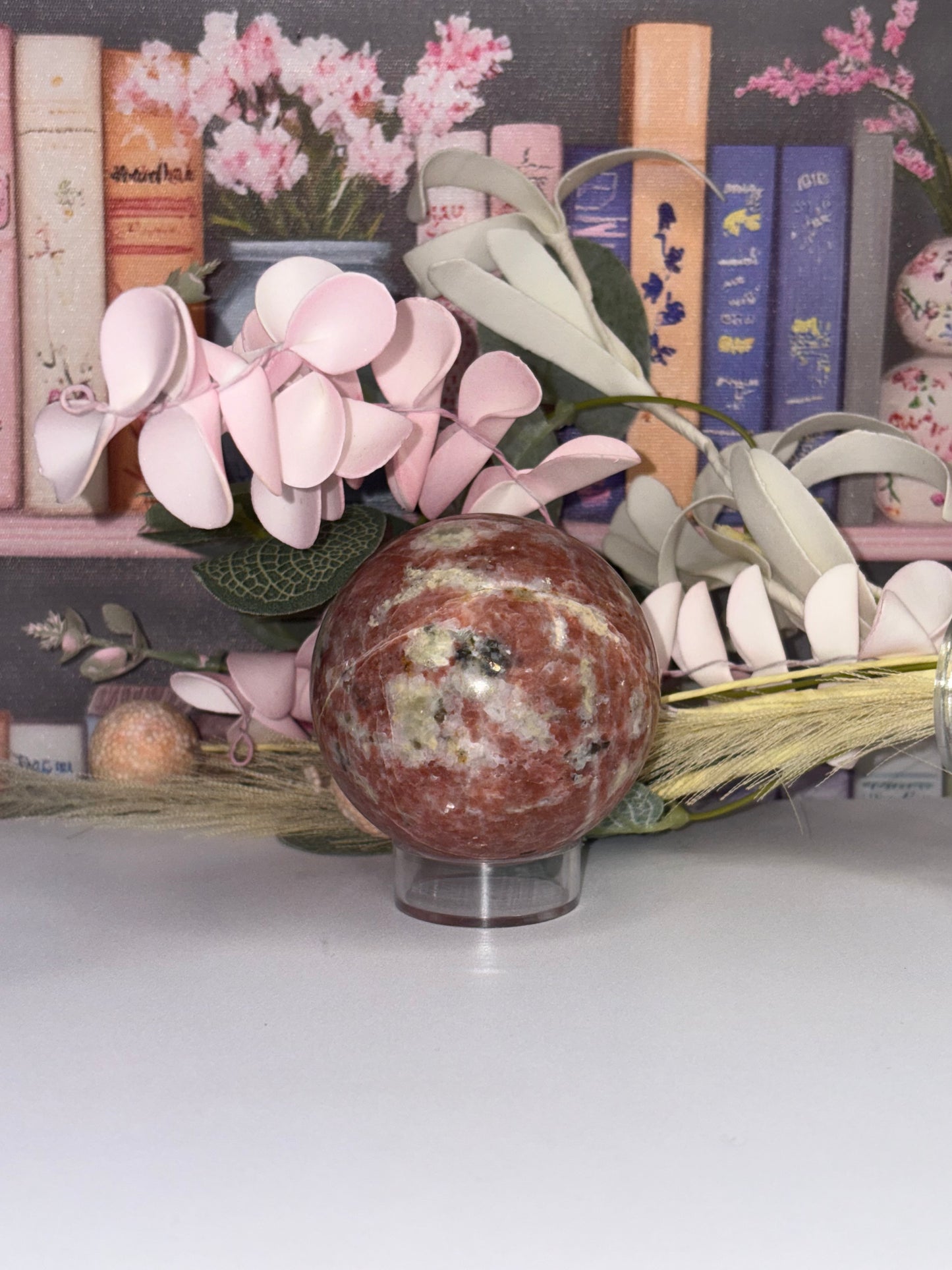 Plum Blossom Jade Sphere