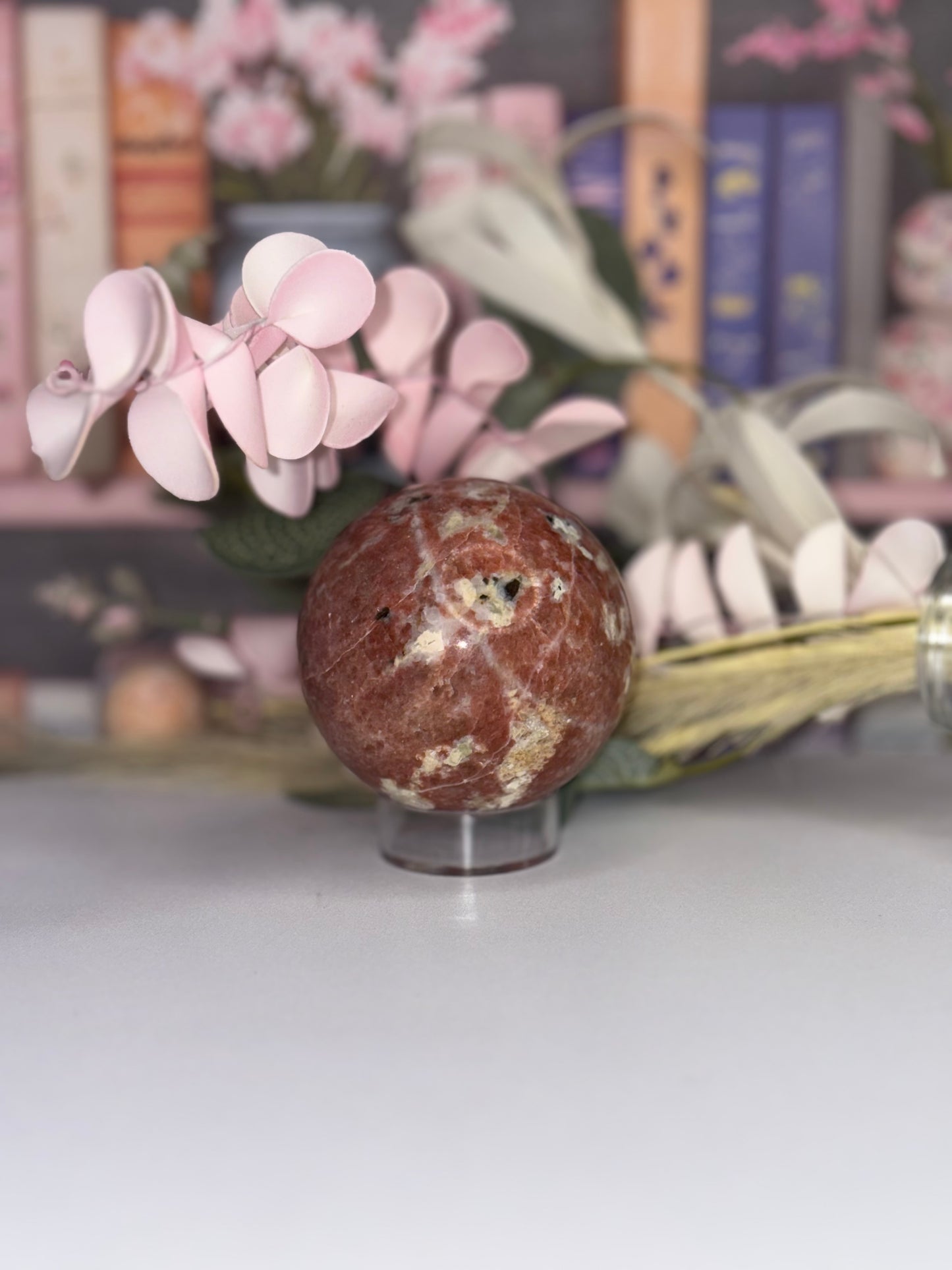 Plum Blossom Jade Sphere