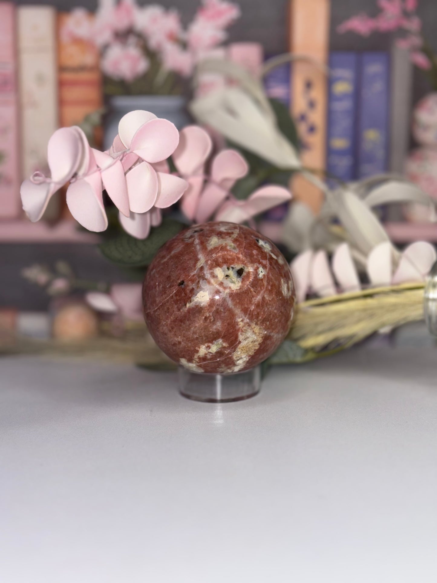 Plum Blossom Jade Sphere