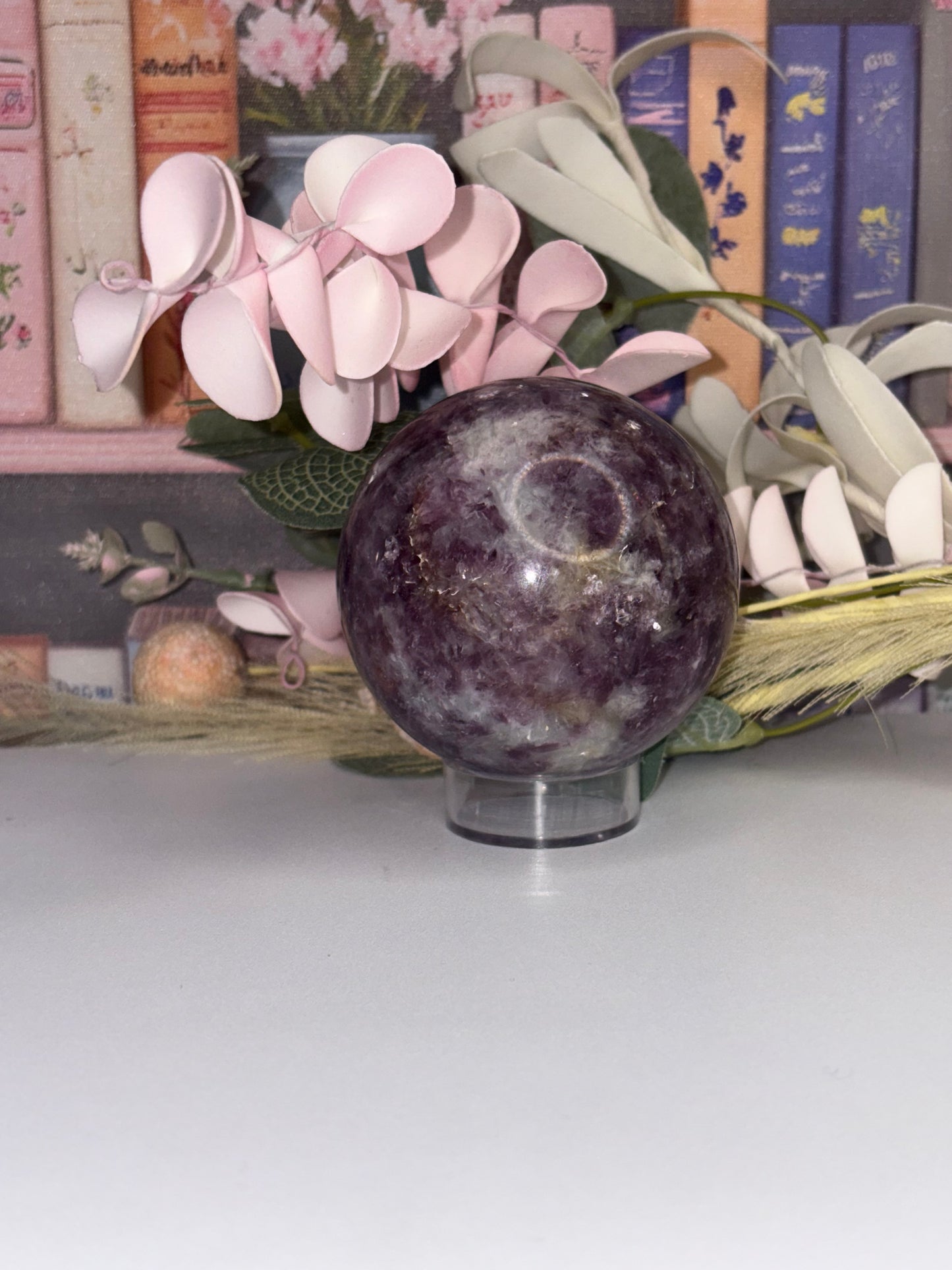Dreamy Lepidolite Sphere From Brazil