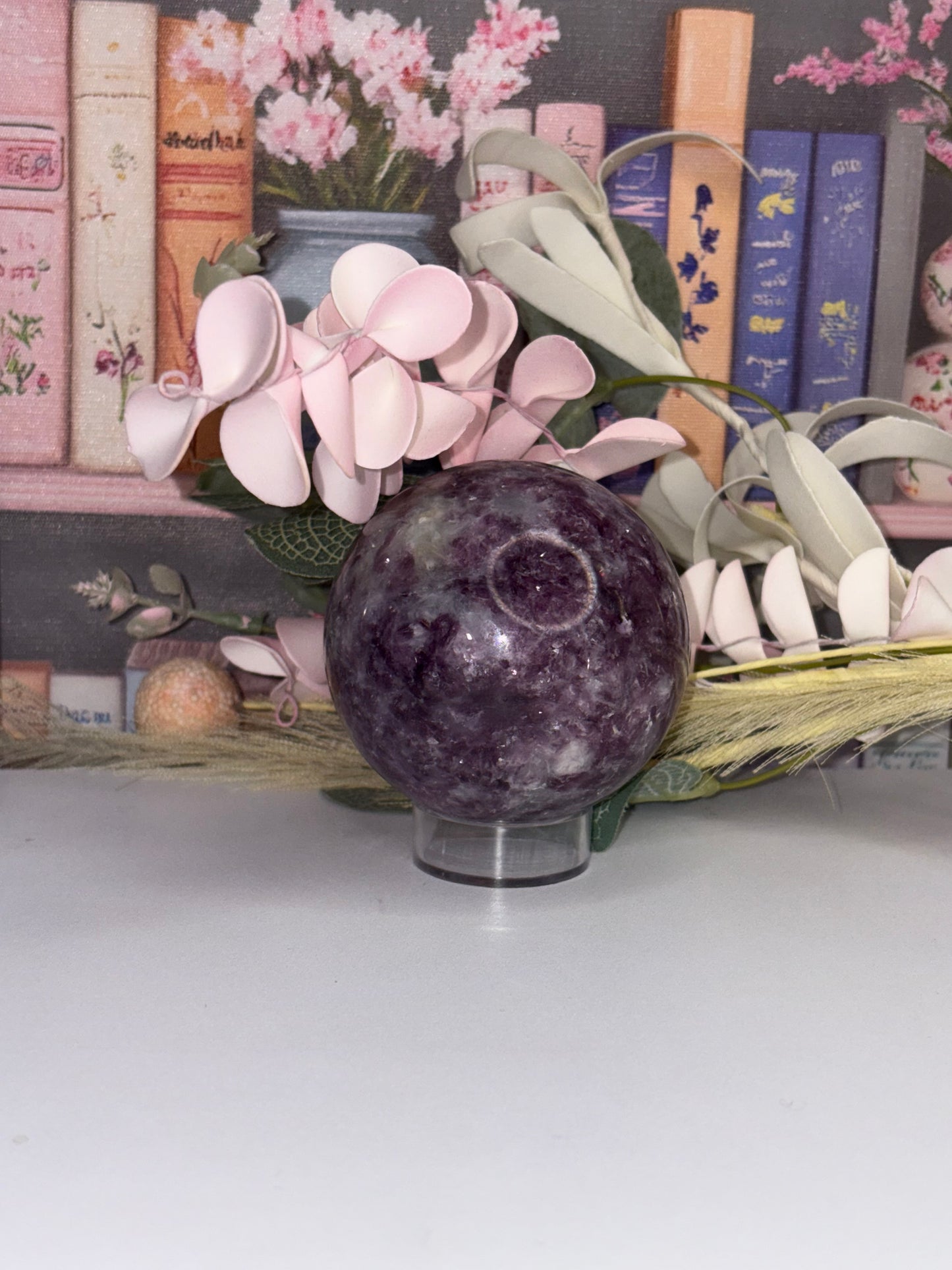 Dreamy Lepidolite Sphere From Brazil