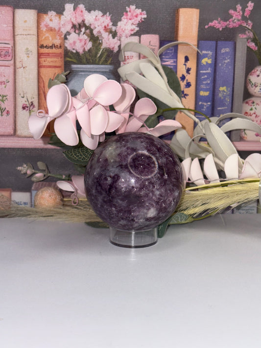 Dreamy Lepidolite Sphere From Brazil