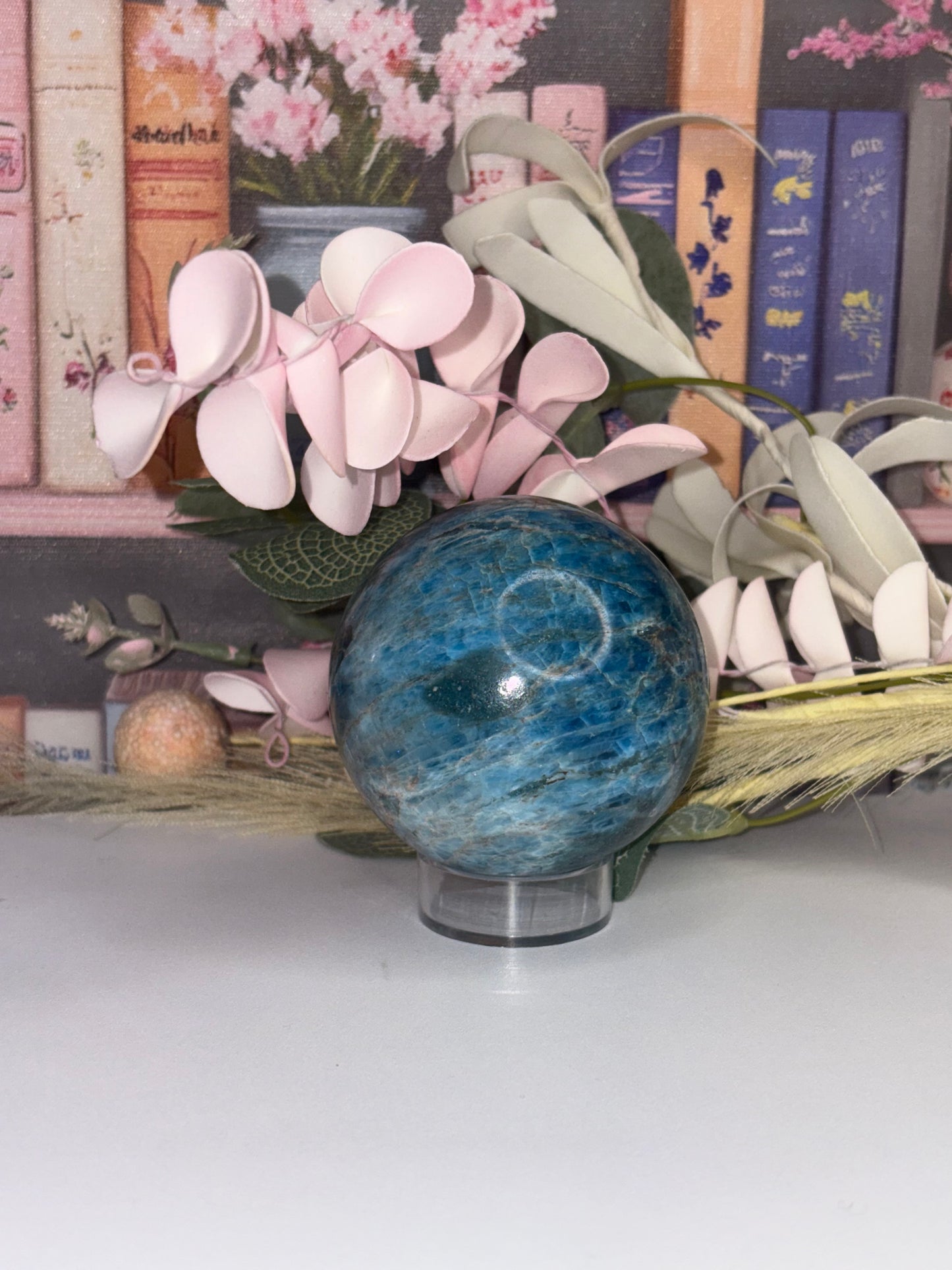 Gorgeous Blue Apatite Sphere From Brazil