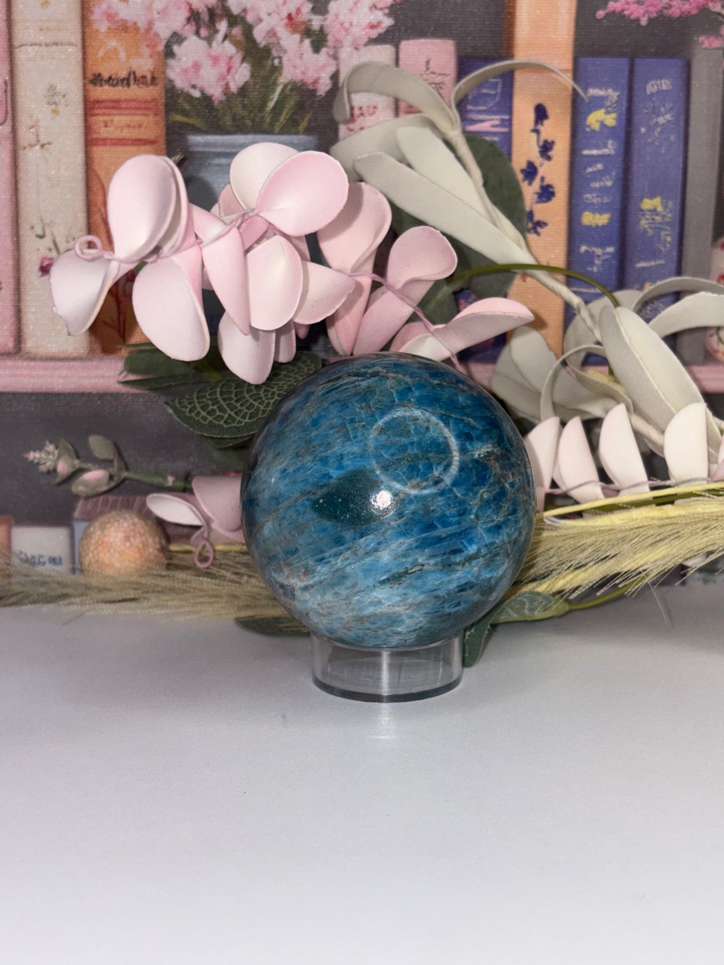 Gorgeous Blue Apatite Sphere From Brazil