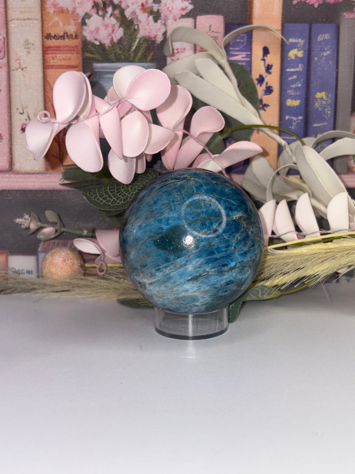 Gorgeous Blue Apatite Sphere From Brazil