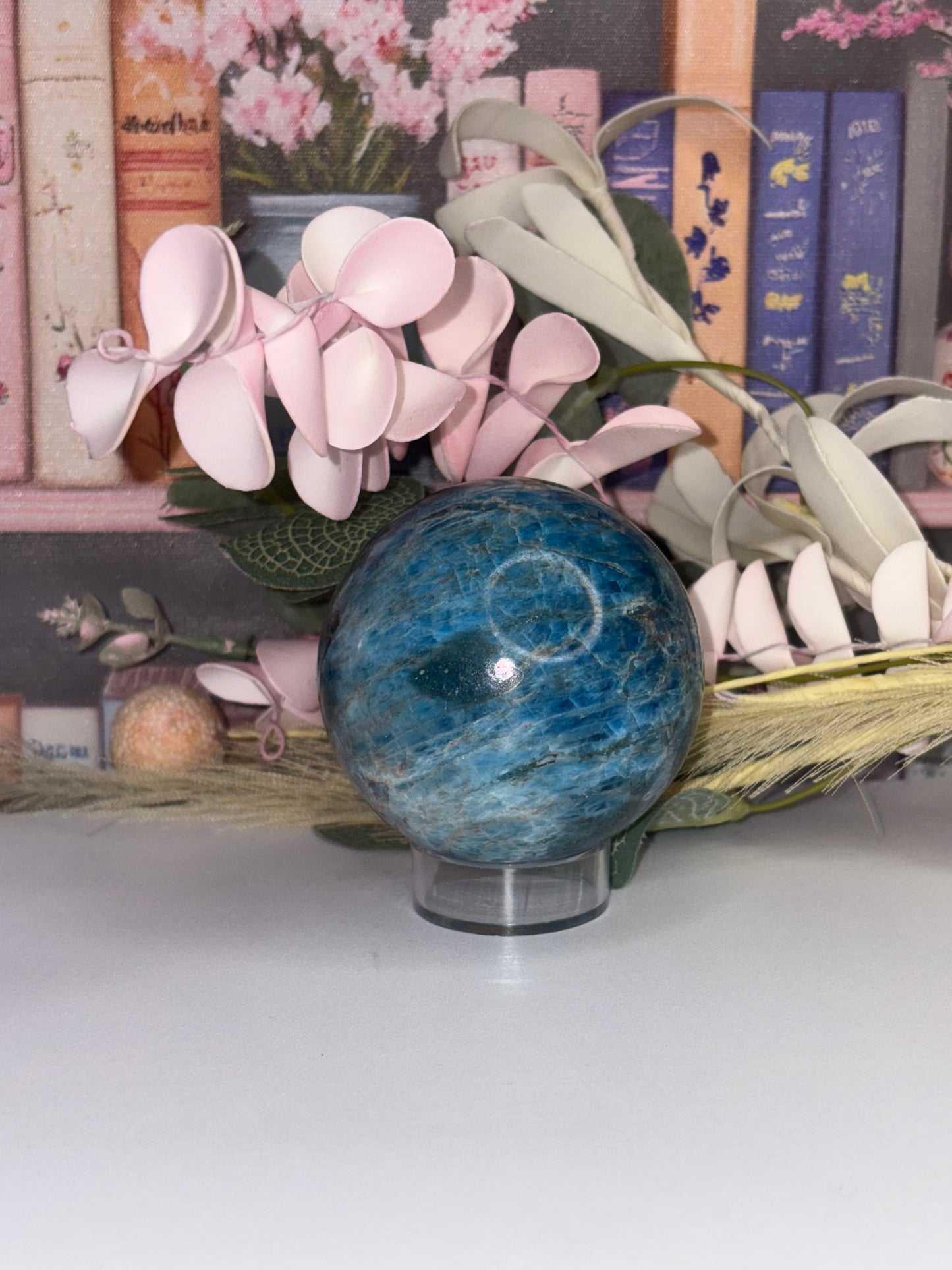 Gorgeous Blue Apatite Sphere From Brazil