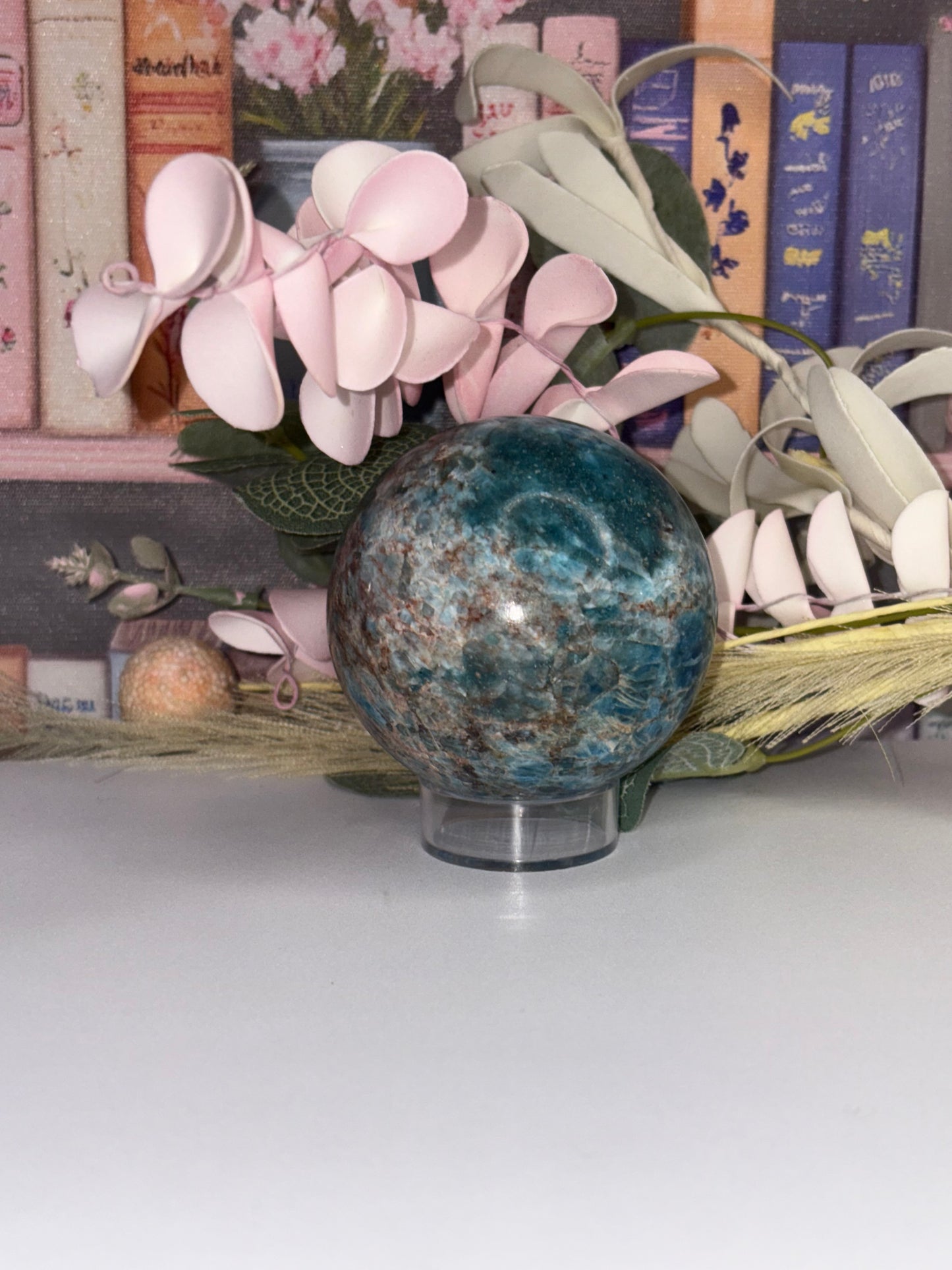 Gorgeous Blue Apatite Sphere From Brazil