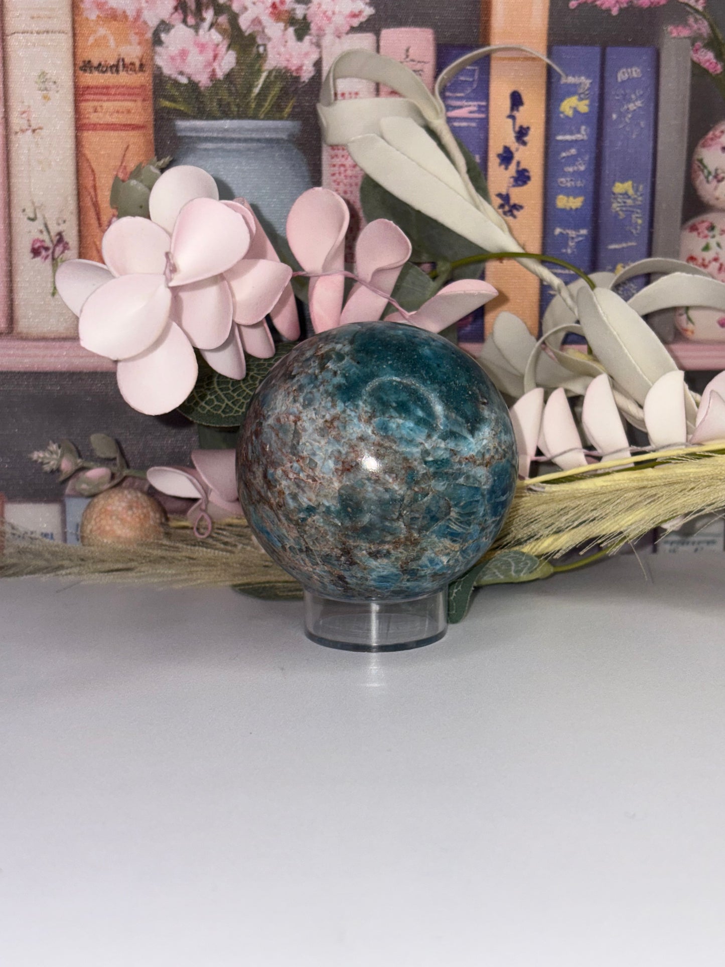 Gorgeous Blue Apatite Sphere From Brazil