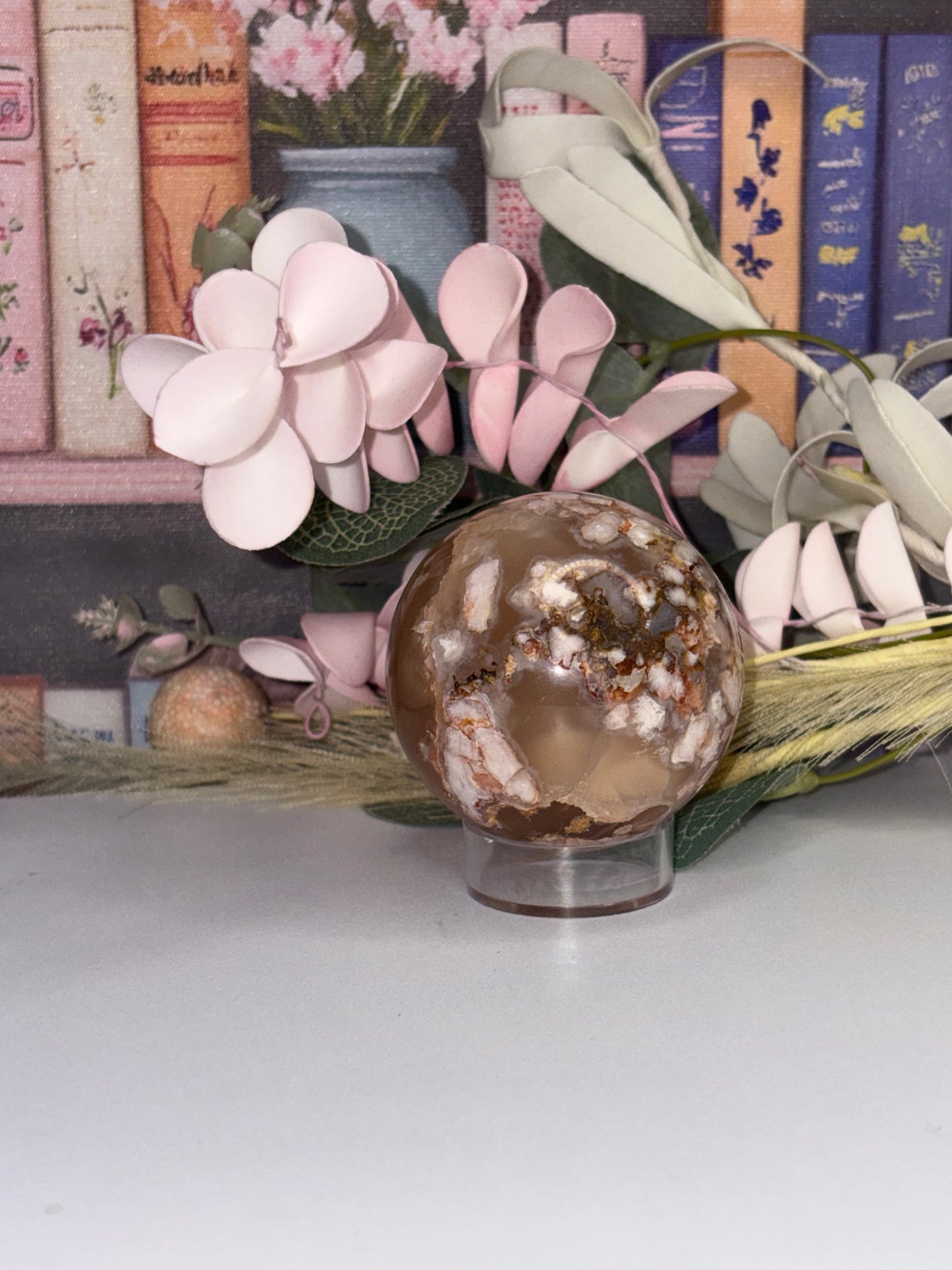 Flower Agate Spheres - From Madagascar